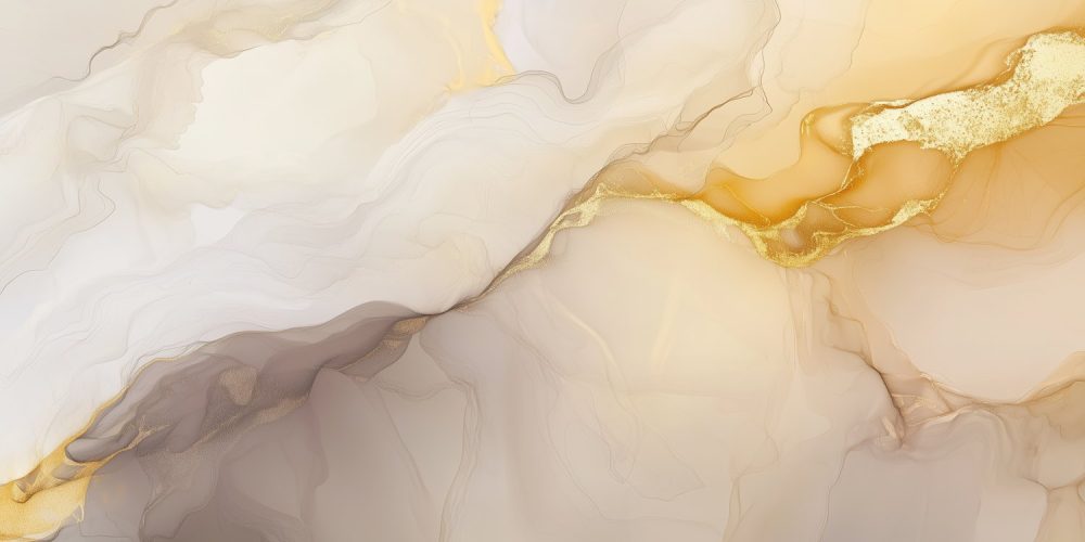 Gouden Marmeren Abstracte Kunst behang