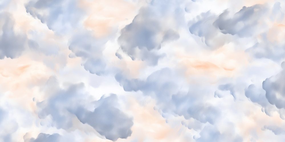 Dromerige wolkenlucht behang