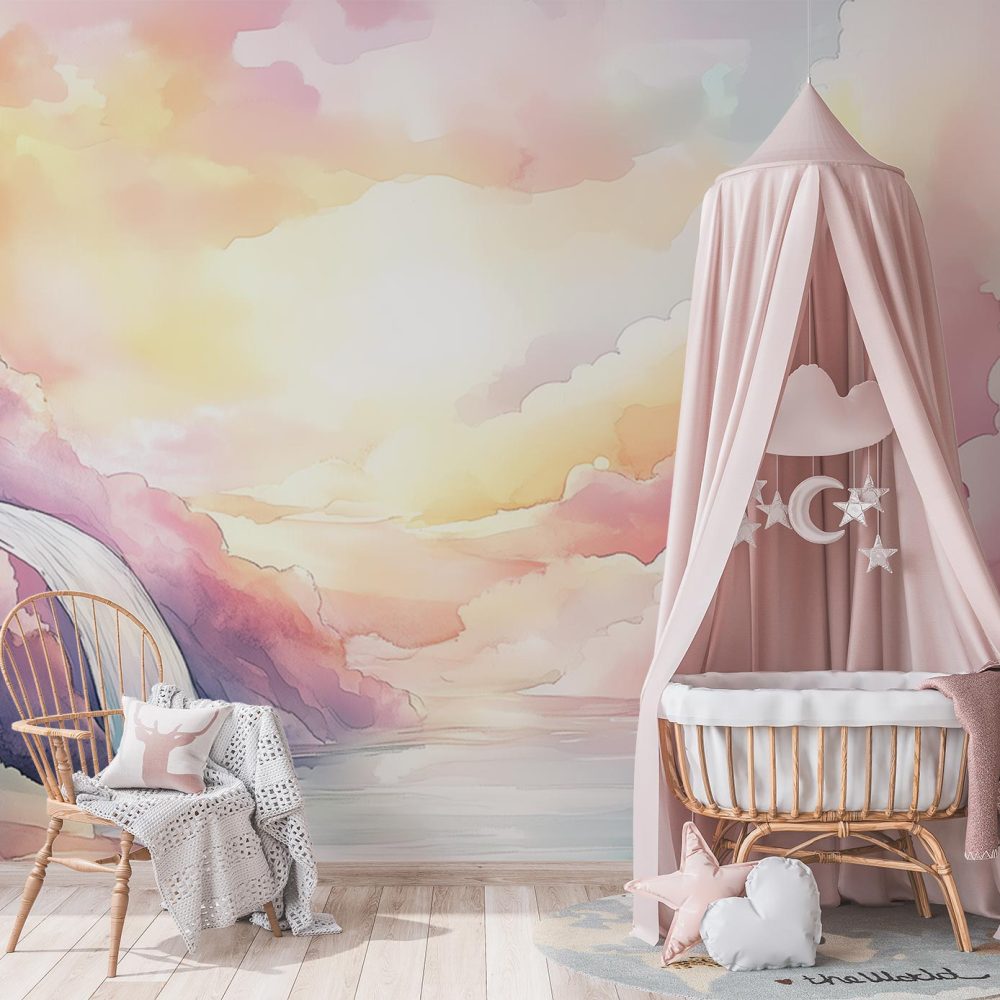 Alternative view of Betoverend Waterverflandschap behang