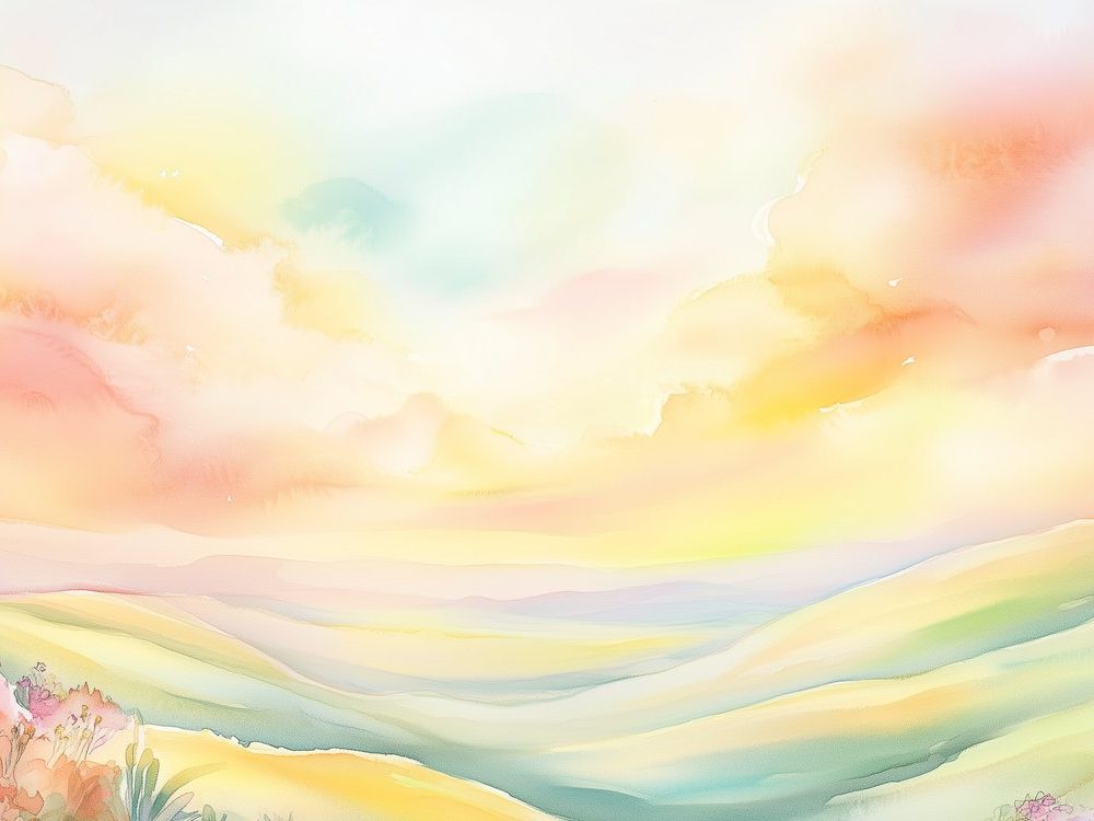 Dromerig Pastellandschap behang