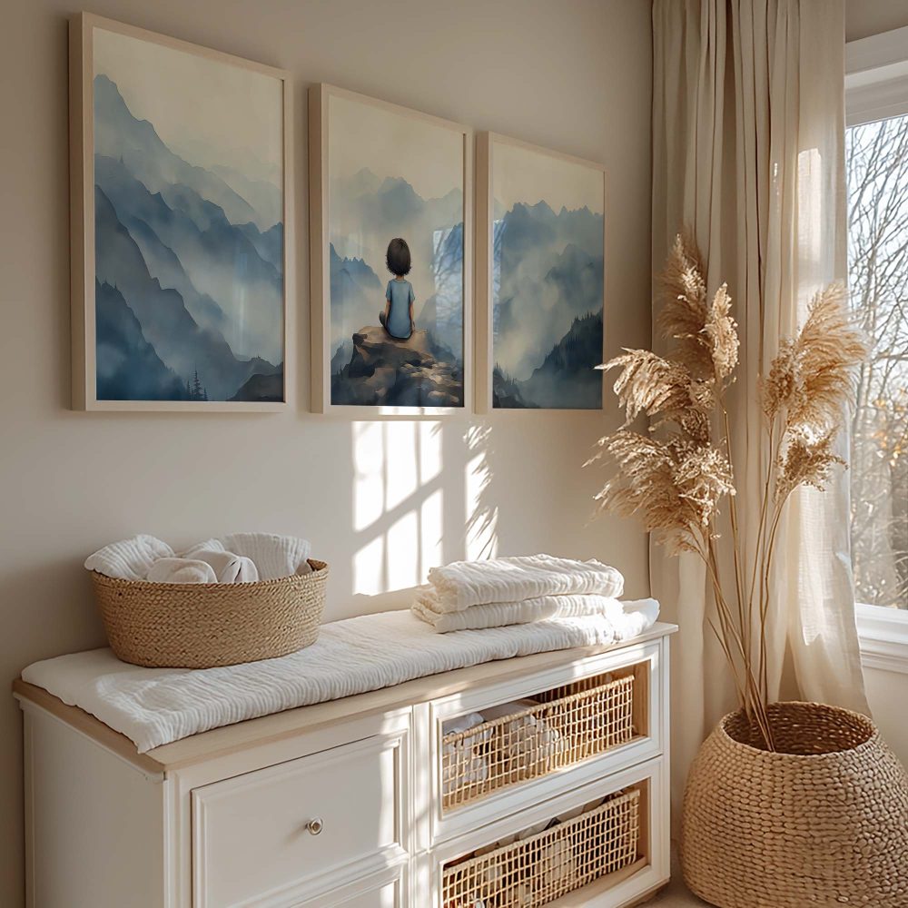 Alternative view of Magisch Bergzicht: Dromerig Landschap voor Kleine Ontdekkers