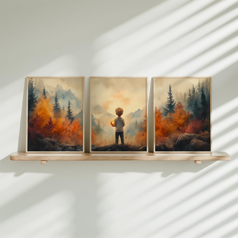 Jongen met Gloeiende Bol op Betoverde Heuvel