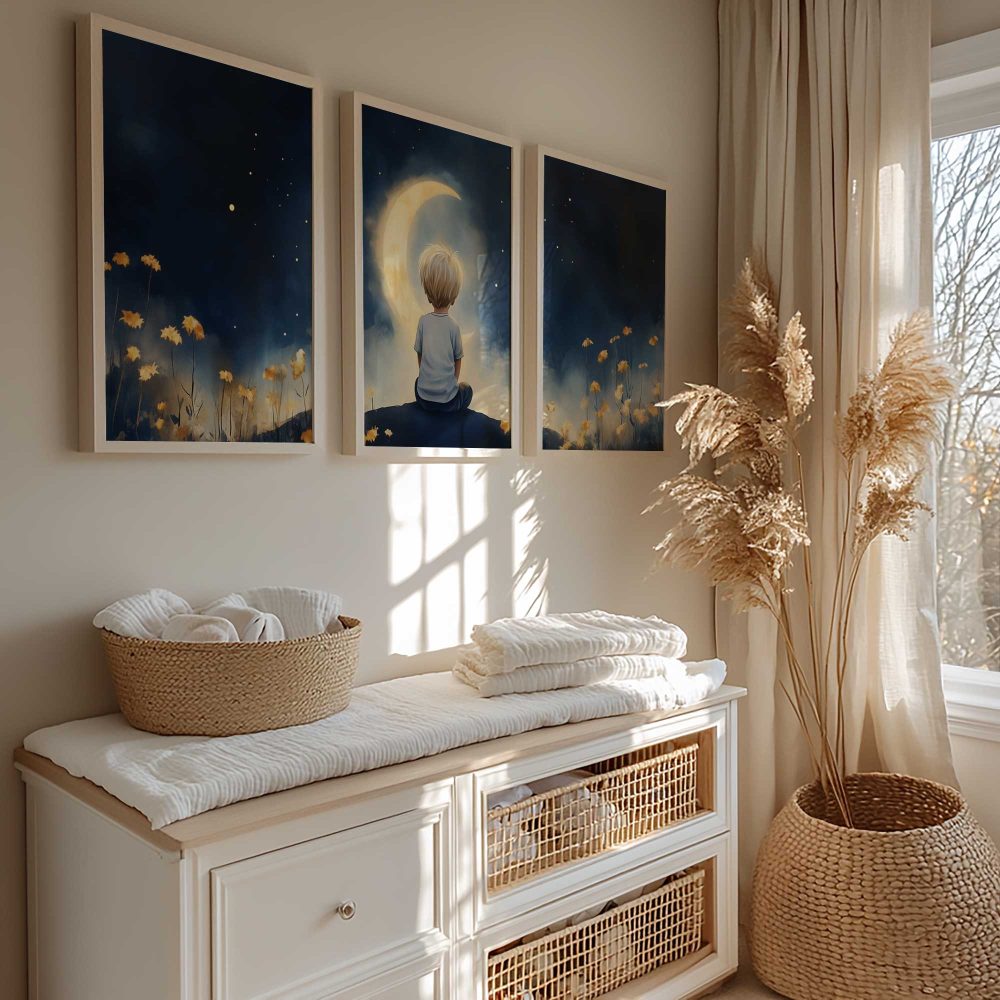 Alternative view of Starry Night Dream: Jongen tussen Bloemen en Sterren