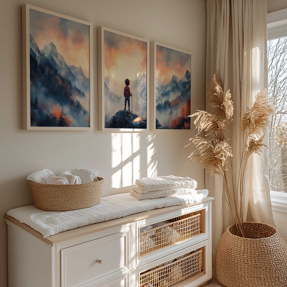 Alternative view of Jongen op ontdekking: berglandschap vol verwondering