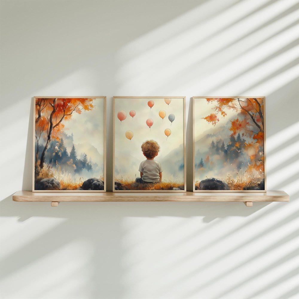 Dromerige Ballonnen in een Betoverend Landschap