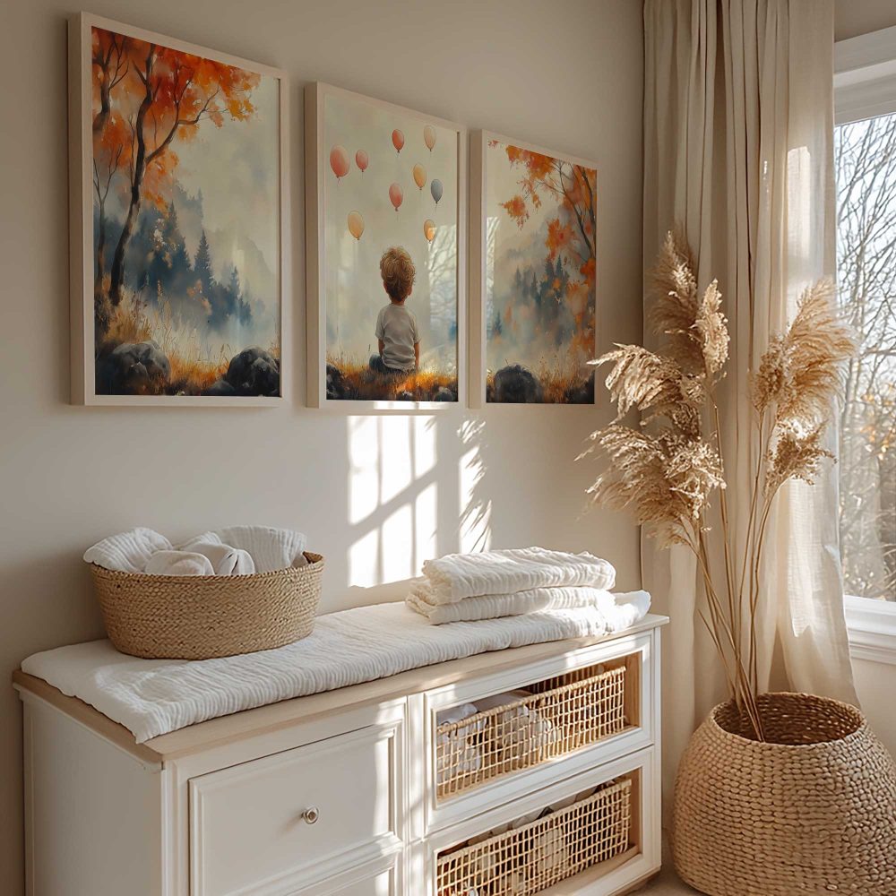 Alternative view of Dromerige Ballonnen in een Betoverend Landschap