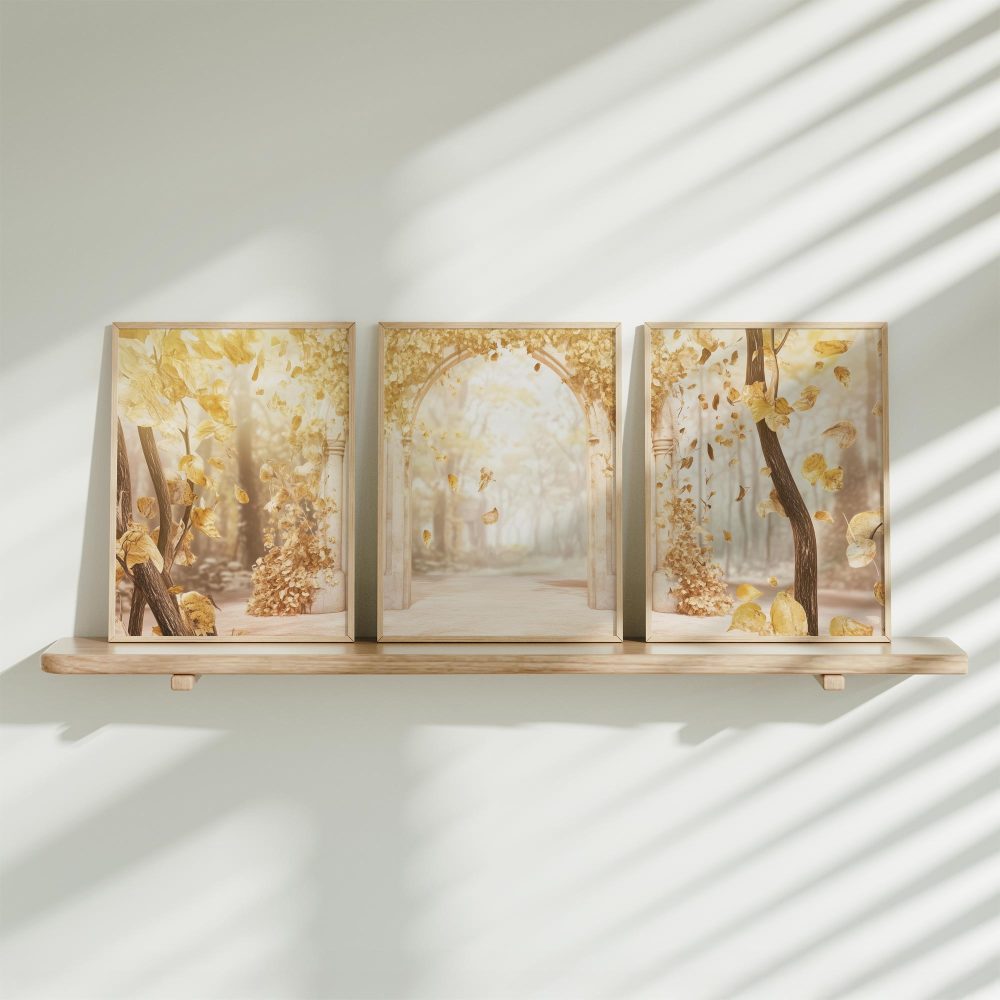 Gouden Herfstboog in Betoverend Bos