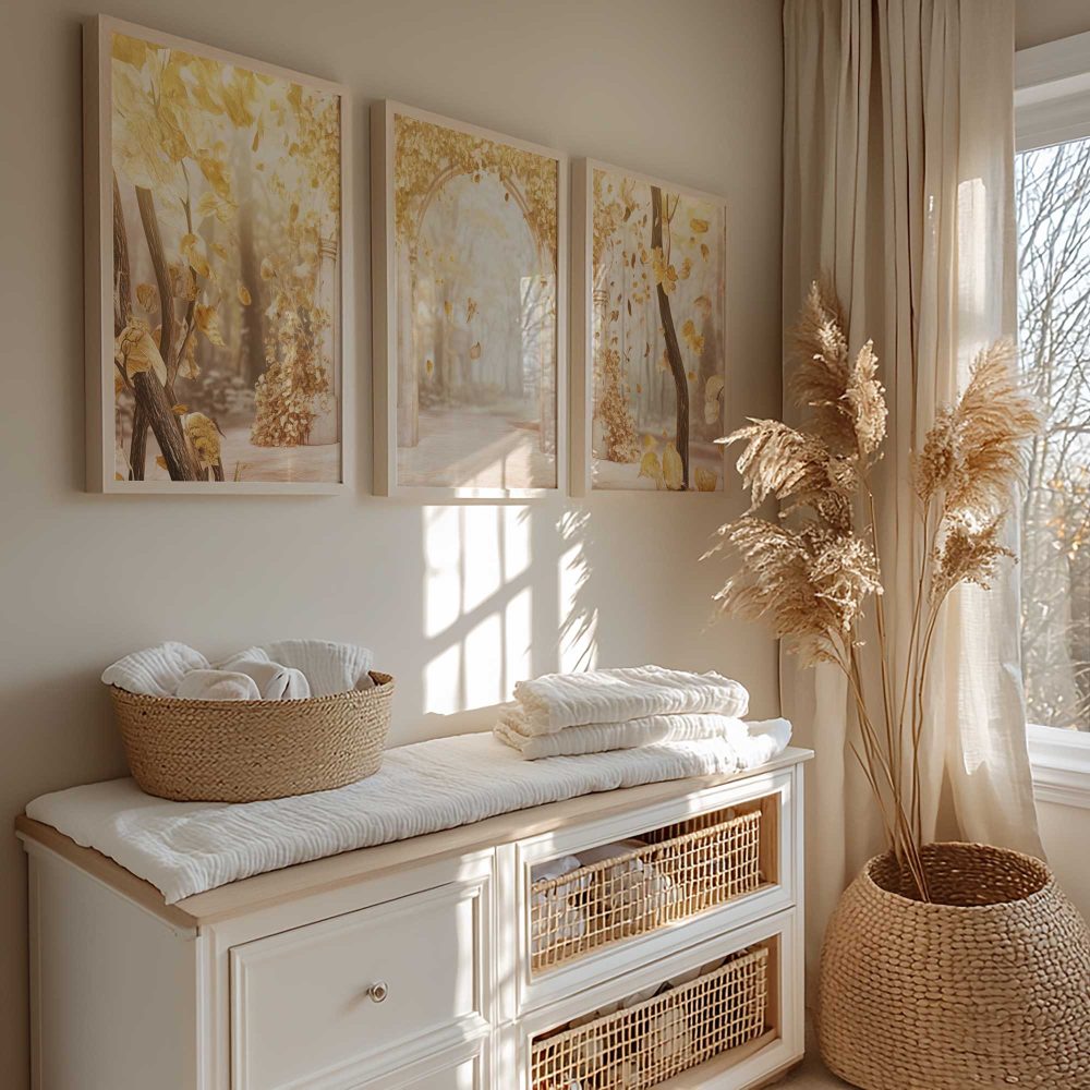 Alternative view of Gouden Herfstboog in Betoverend Bos