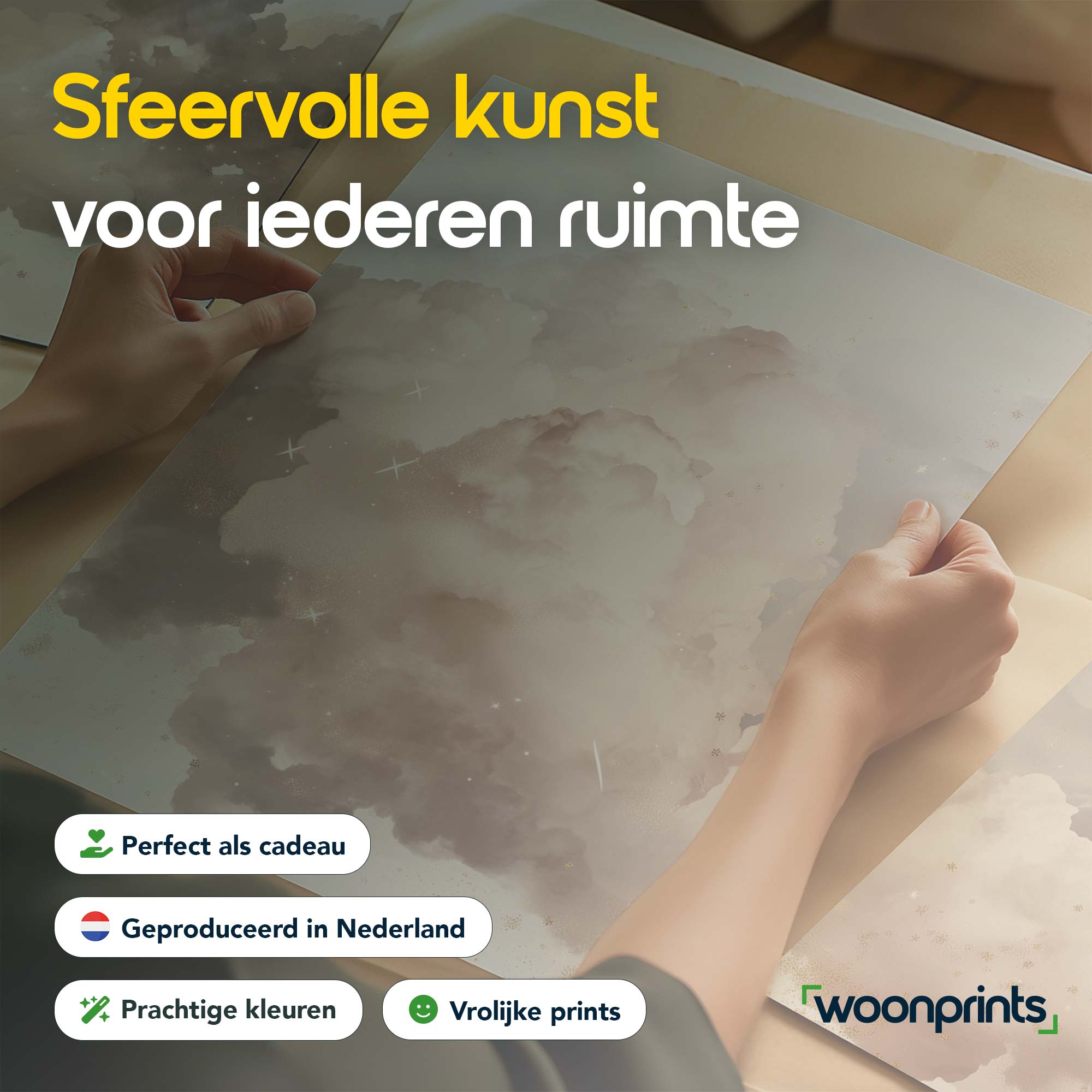 Zachte Droomwolken in Beige – Stijlvolle Sereniteit - Afbeelding 6