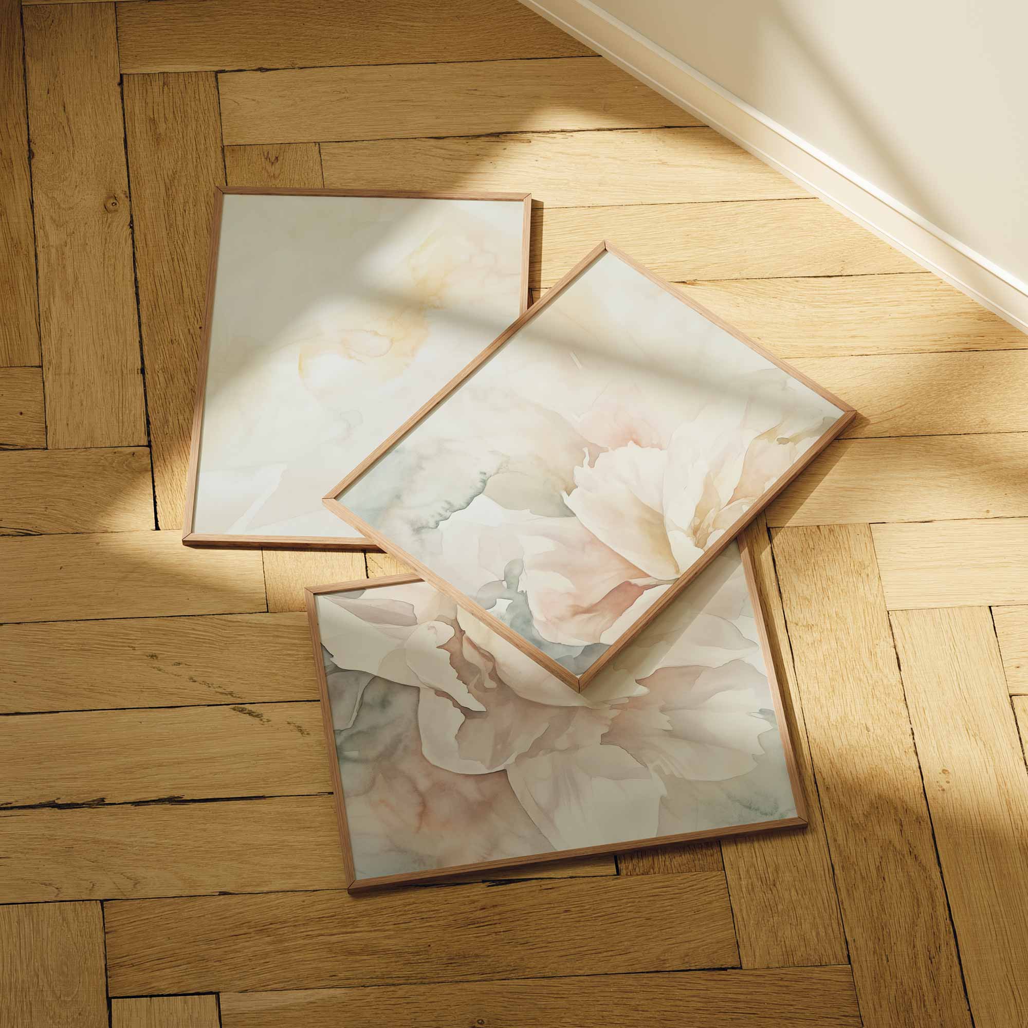 Elegante Witte Bloem – Serene Stijlvolle Wanddecoratie - Afbeelding 8