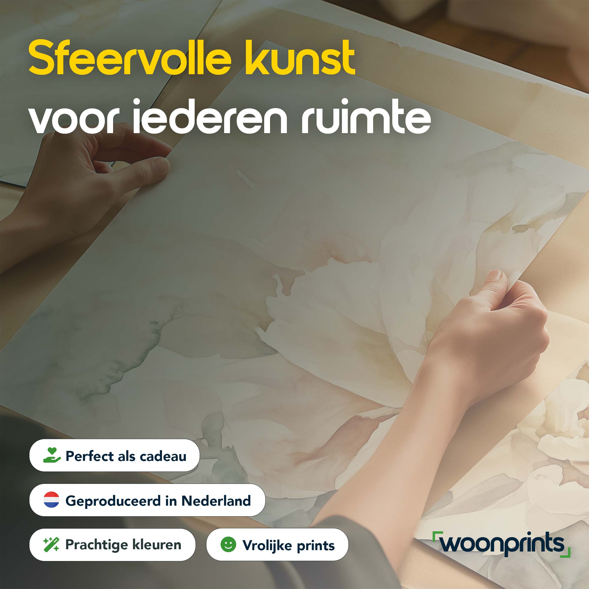Elegante Witte Bloem – Serene Stijlvolle Wanddecoratie - Afbeelding 6