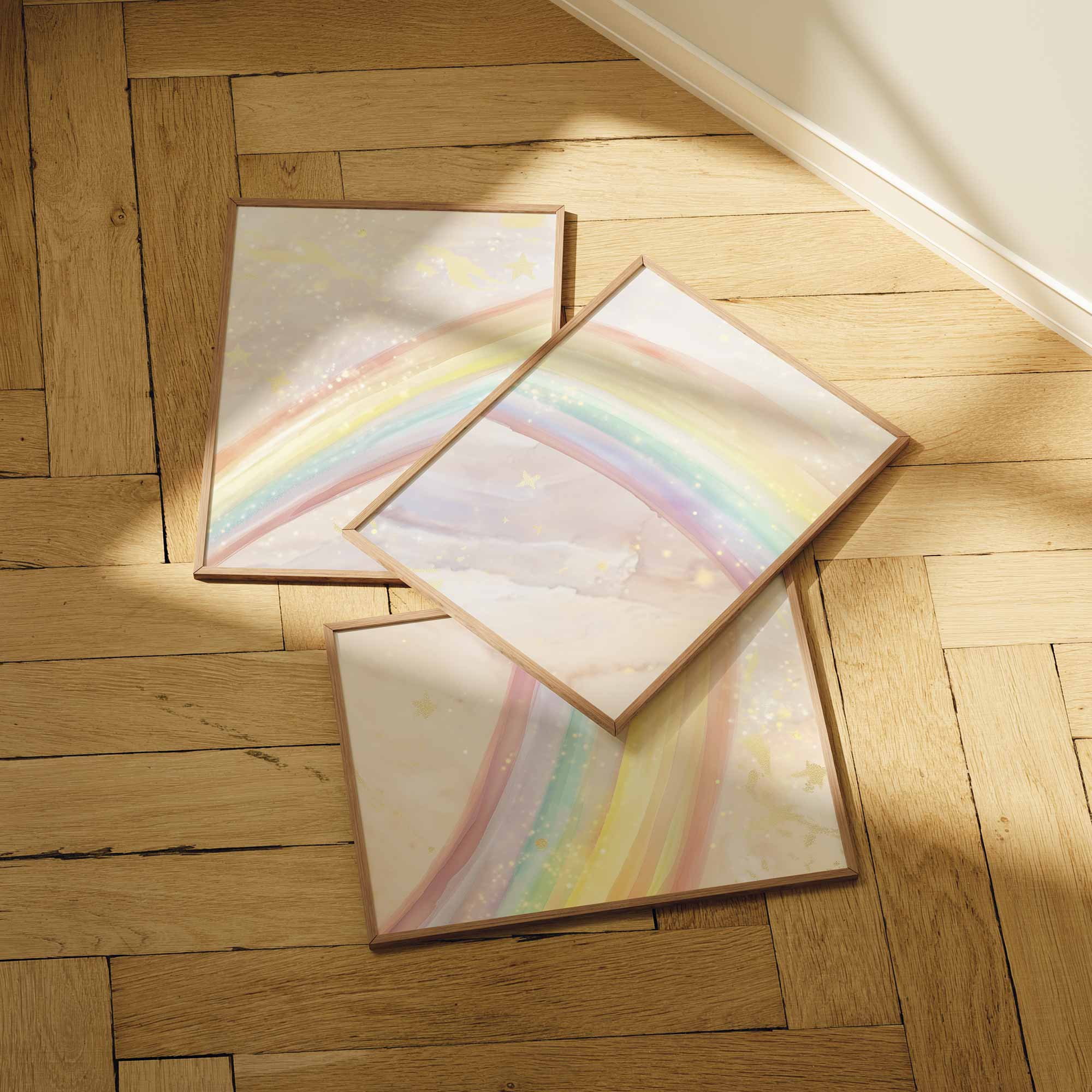 Magische Watercolor Regenboog in Pasteltinten - Afbeelding 6
