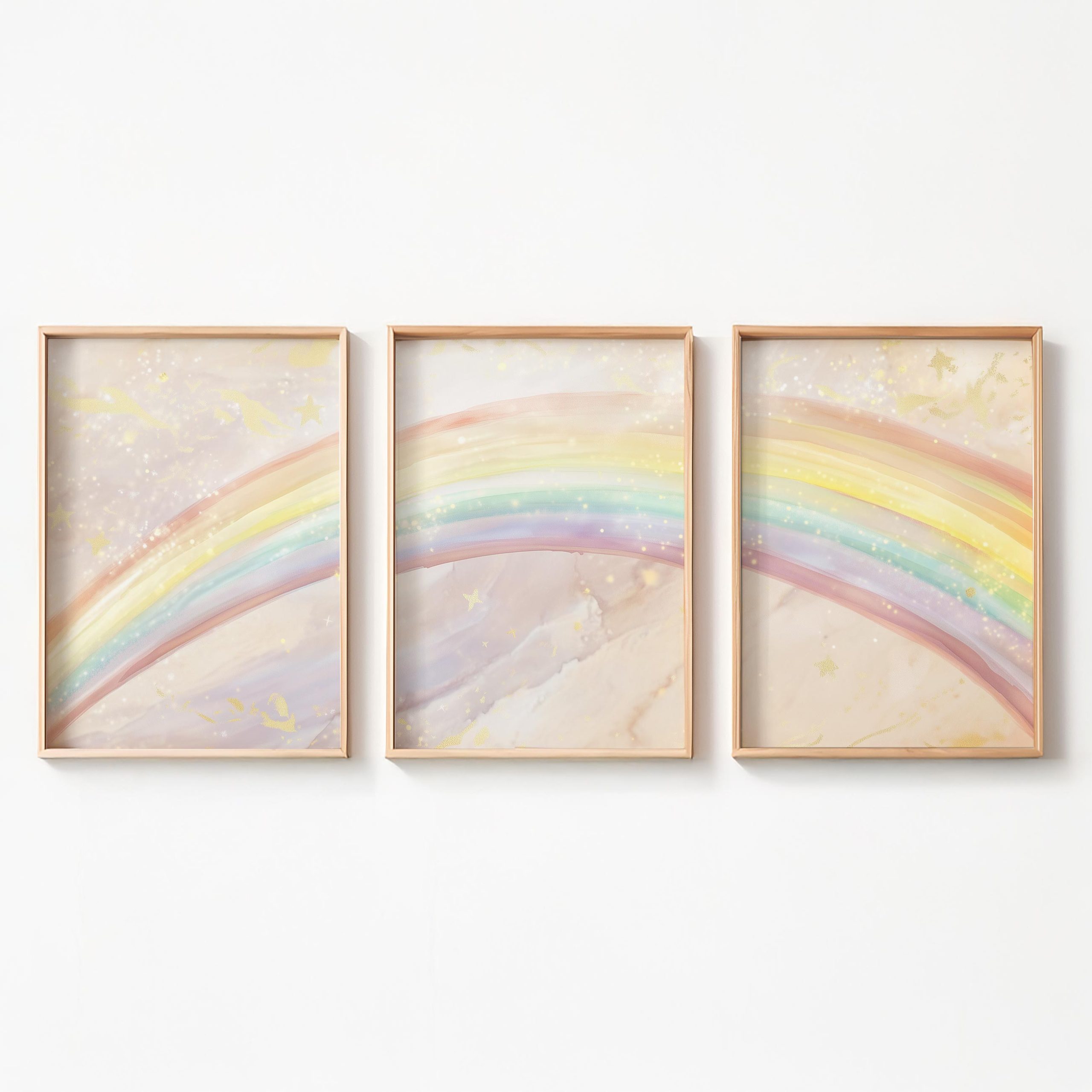 Magische Watercolor Regenboog in Pasteltinten - Afbeelding 7