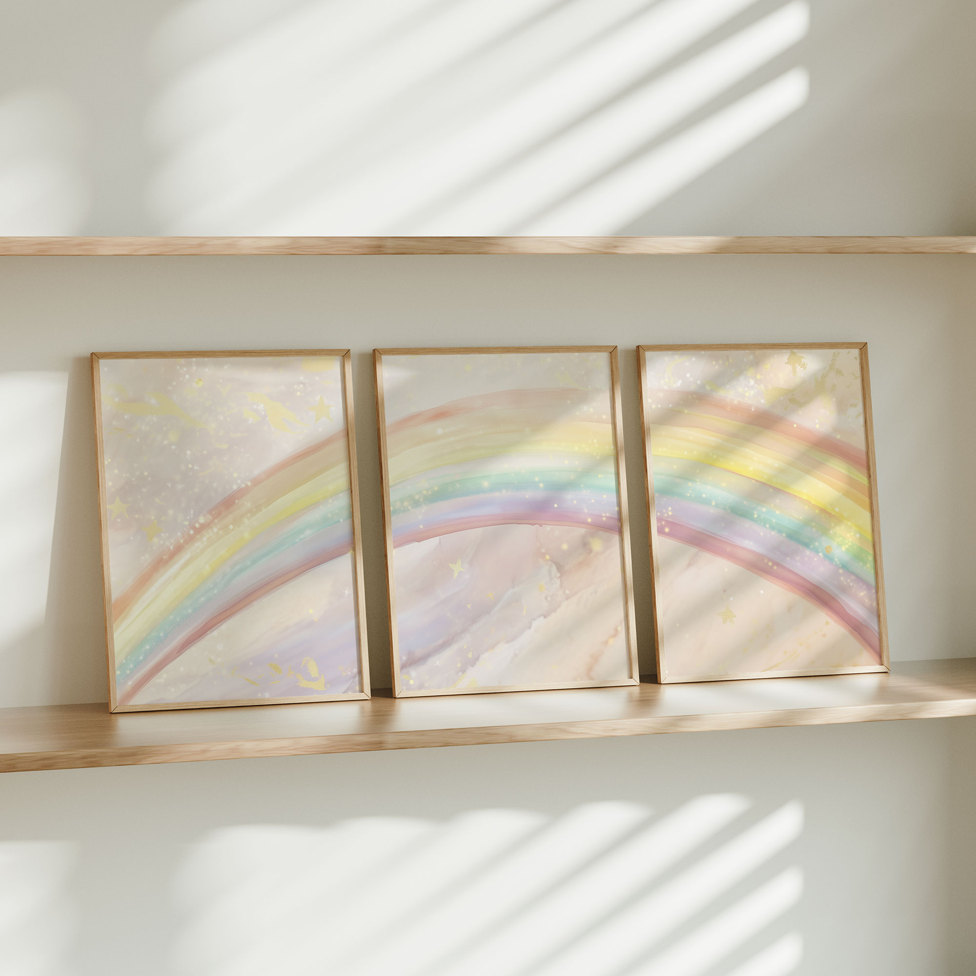 Magische Watercolor Regenboog in Pasteltinten - Afbeelding 8