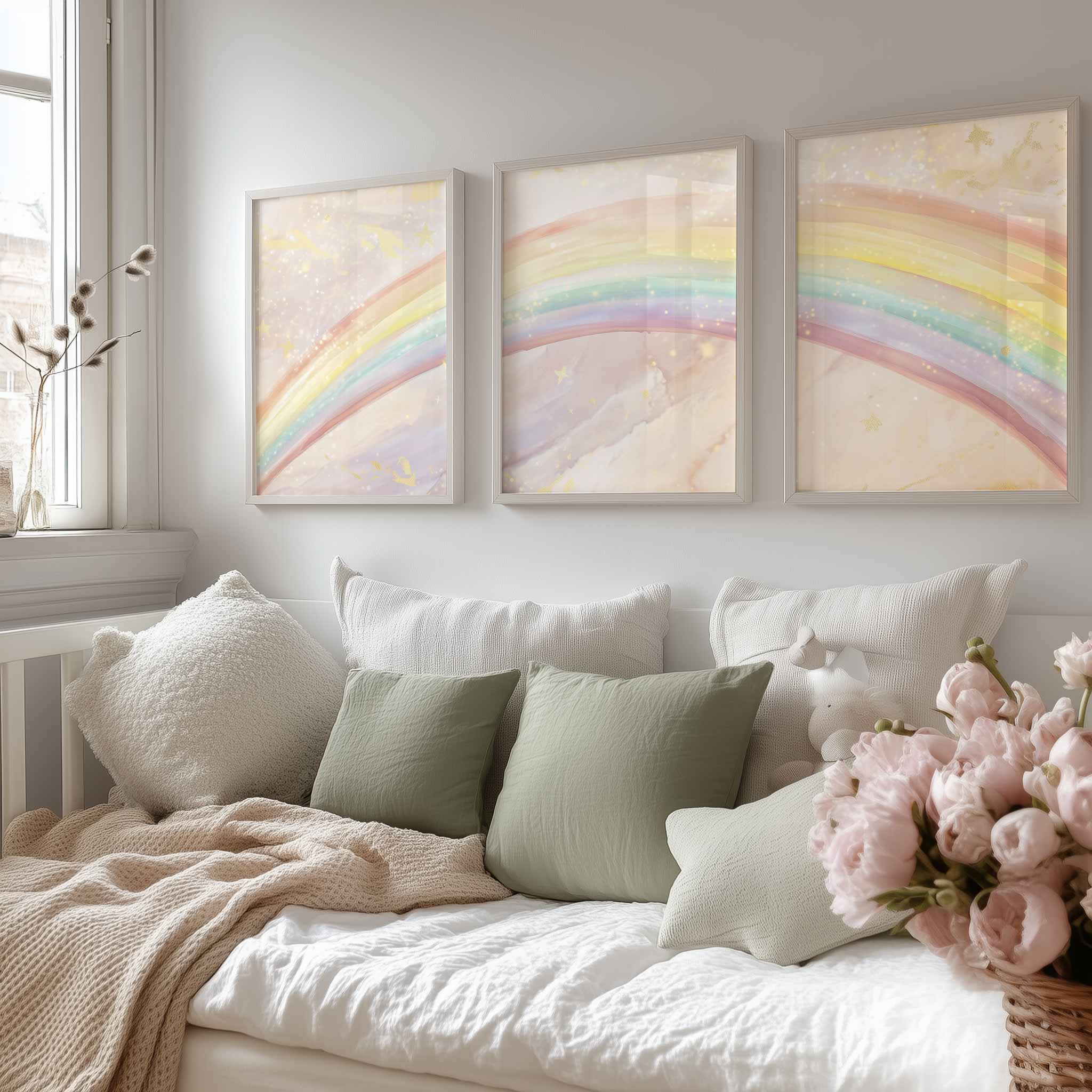 Magische Watercolor Regenboog in Pasteltinten - Afbeelding 11
