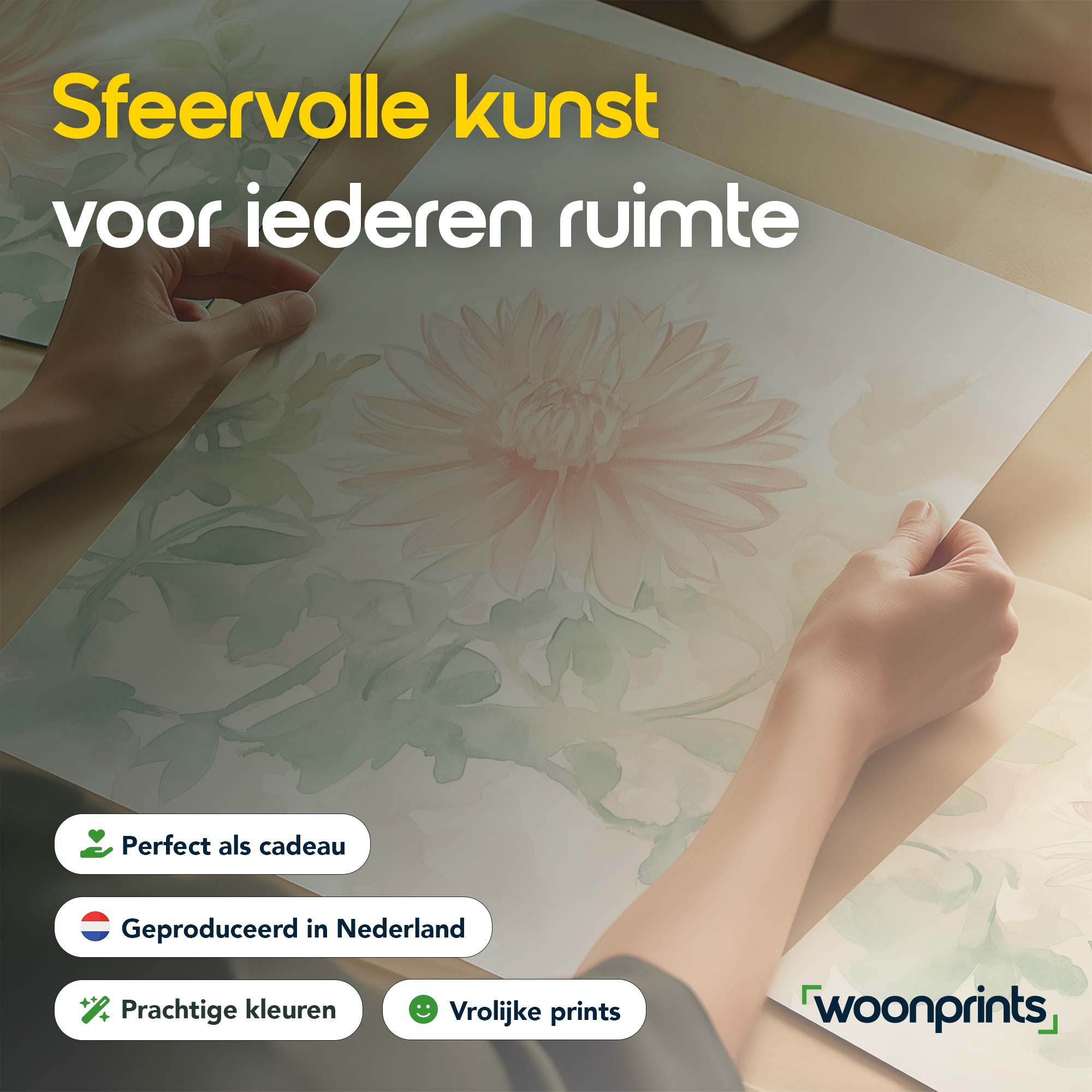 Zachte Waterverf Roze Bloemen - Stijlvolle Natuurdecoratie - Afbeelding 6