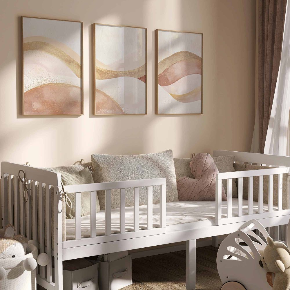 Alternative view of Pastel Droomlandschap – Zachte Lijnen en Vloeiende Vormen