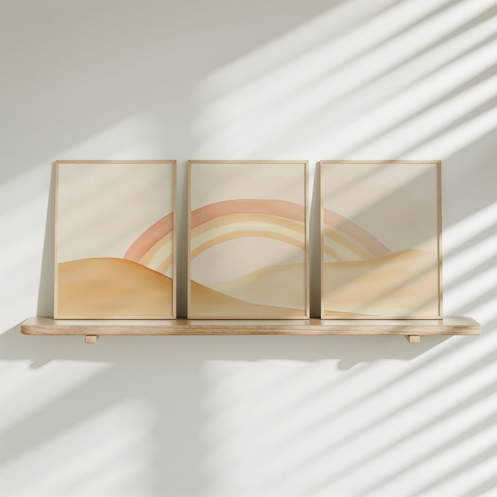 Magische Regenboog in Pastel Droomlandschap