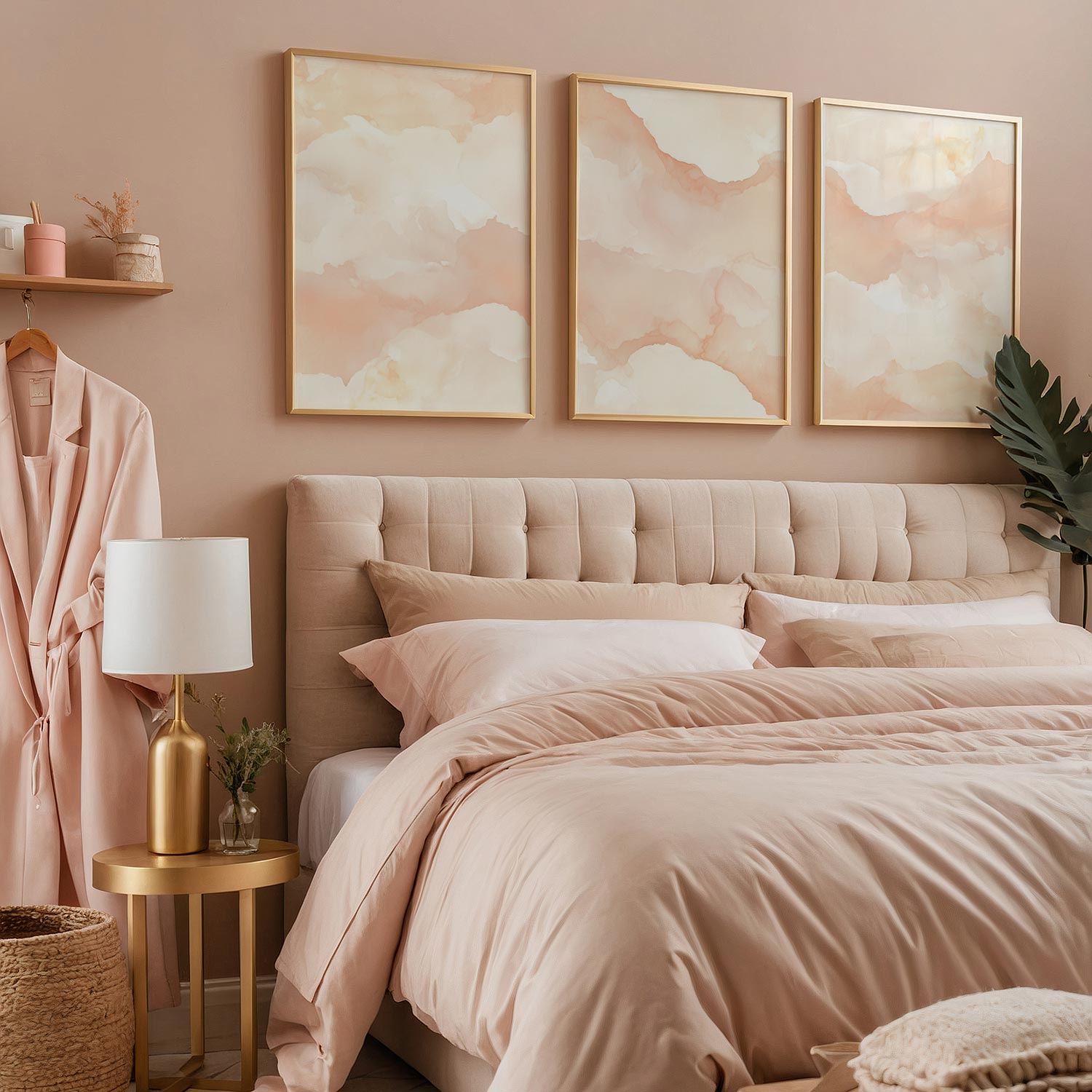 Pastel Droomwolken – Zachte, Serene Wanddecoratie - Afbeelding 9