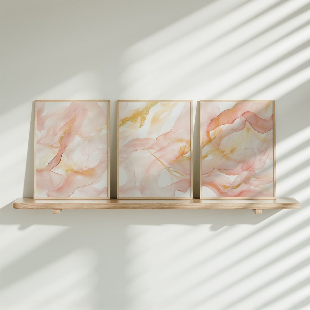 Roze & Gouden Watercolor Sfeer – Speels en Stijlvol