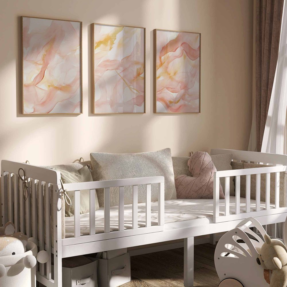 Alternative view of Roze & Gouden Watercolor Sfeer – Speels en Stijlvol