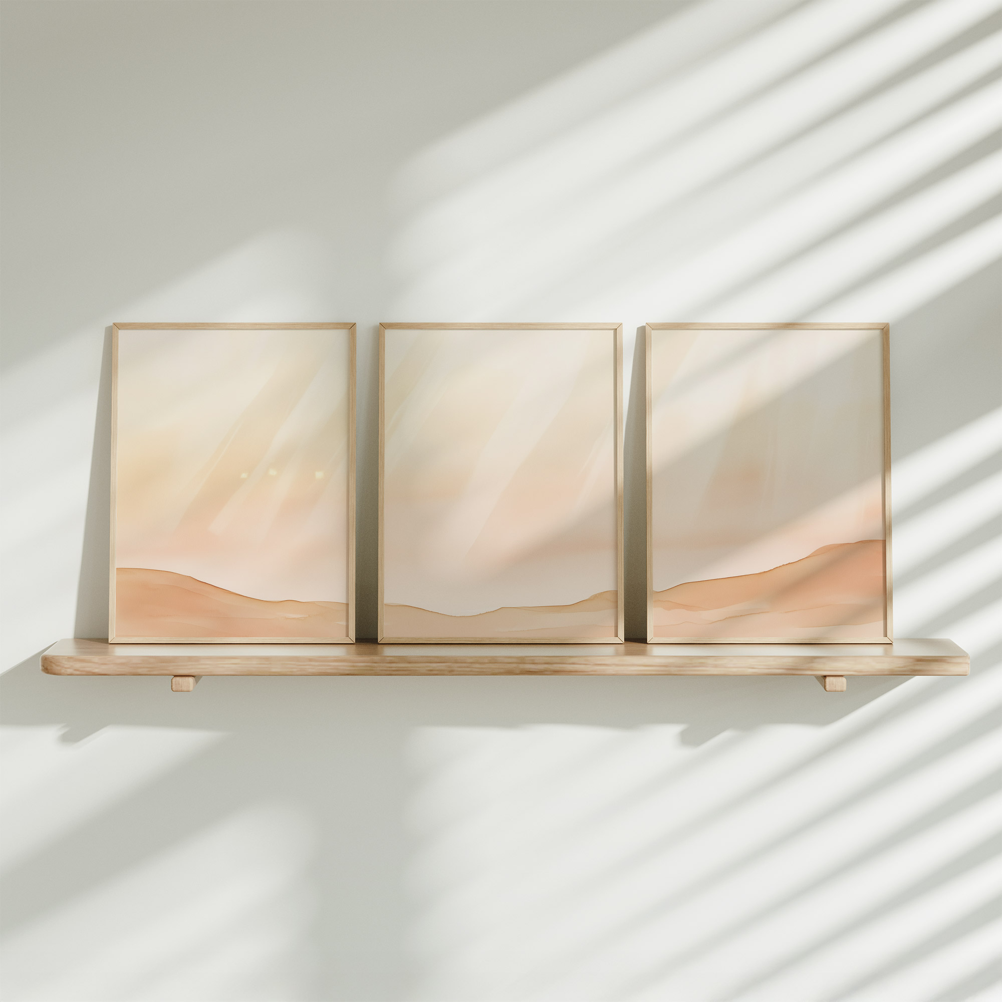 Pastel Dromen: Abstracte Wanddecoratie met Zachte Tinten