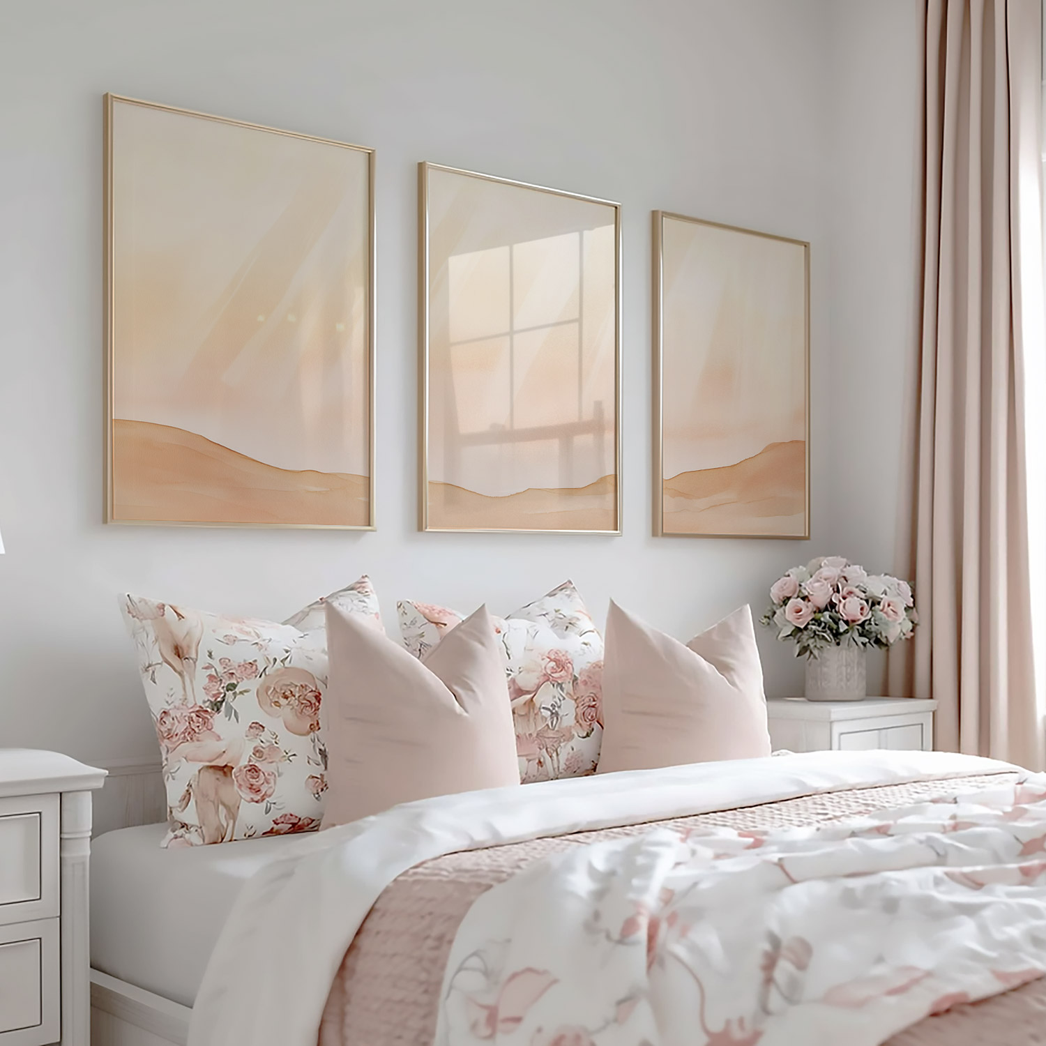 Pastel Dromen: Abstracte Wanddecoratie met Zachte Tinten - Afbeelding 5