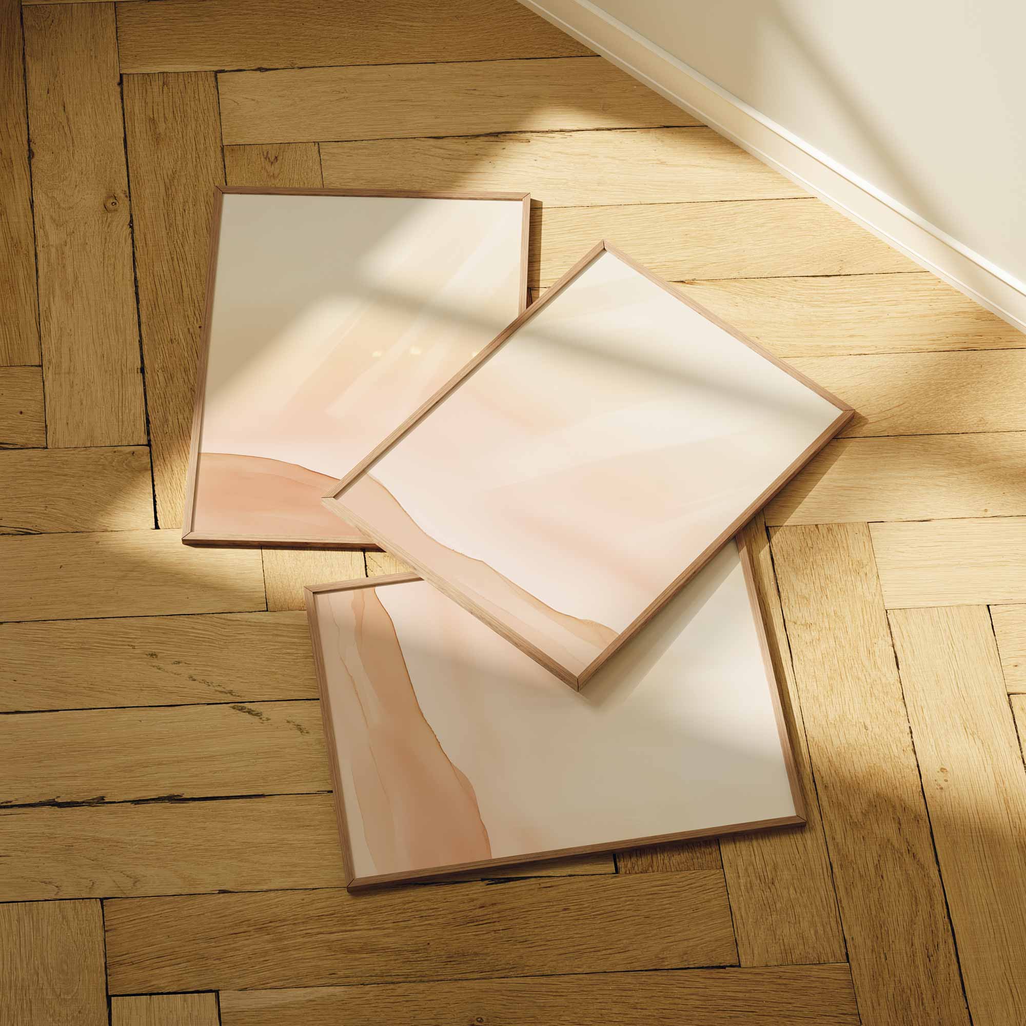 Pastel Dromen: Abstracte Wanddecoratie met Zachte Tinten - Afbeelding 8