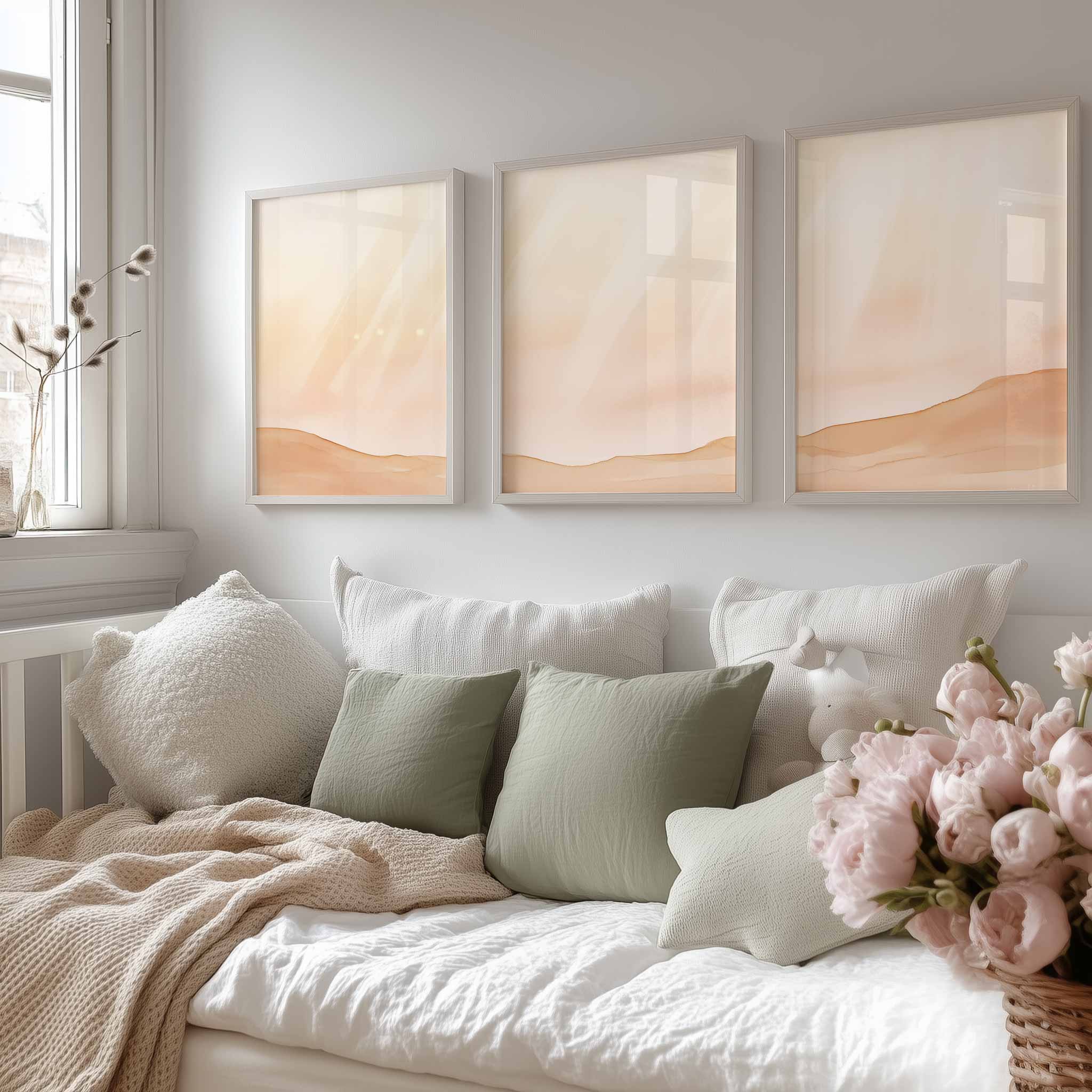 Pastel Dromen: Abstracte Wanddecoratie met Zachte Tinten - Afbeelding 13