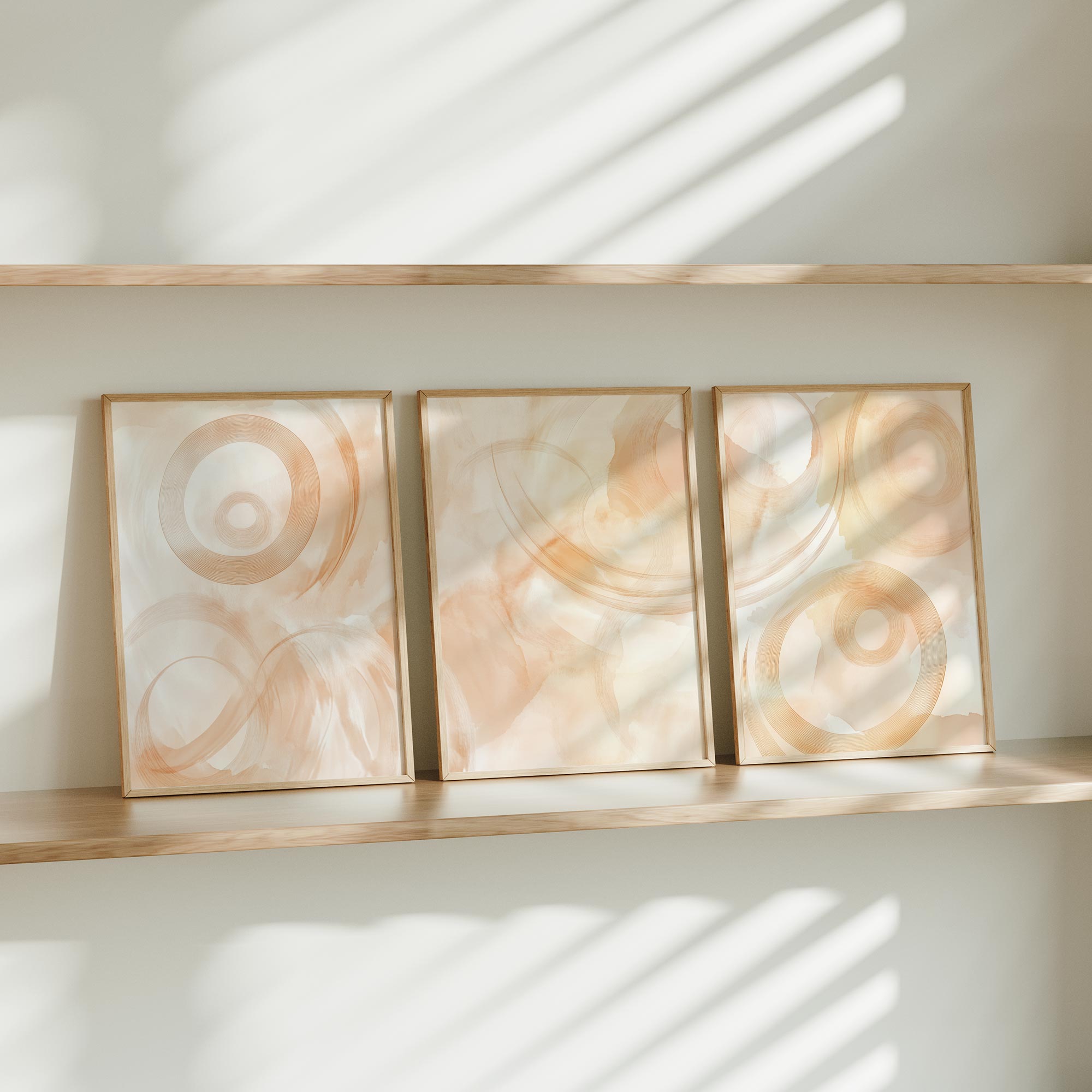Pastel Watercolor Cirkels – Speels en Stijlvol Wanddecor - Afbeelding 10