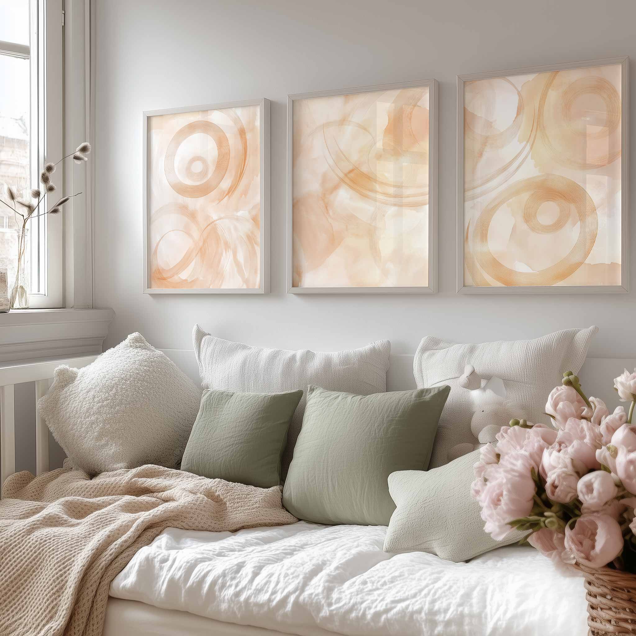 Pastel Watercolor Cirkels – Speels en Stijlvol Wanddecor - Afbeelding 13