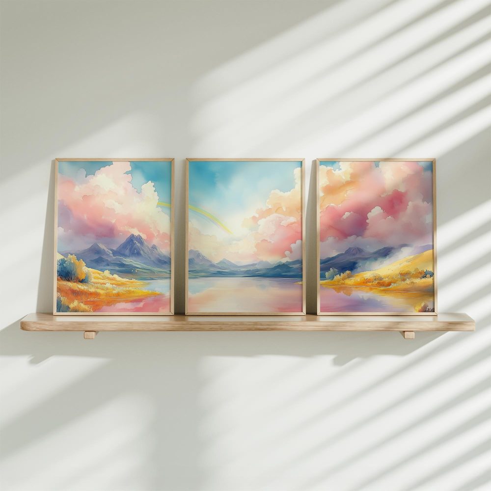 Dromerig Landschap in Pasteltinten