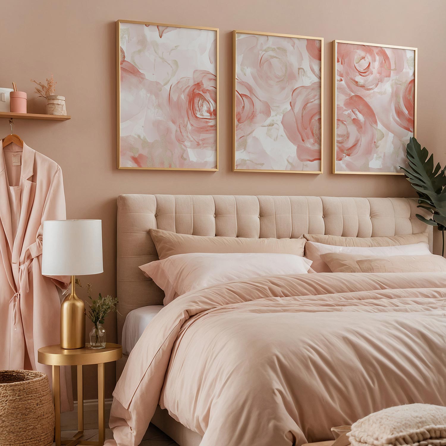 Romantische Watercolor Rozen in Zacht Roze en Wit - Afbeelding 9