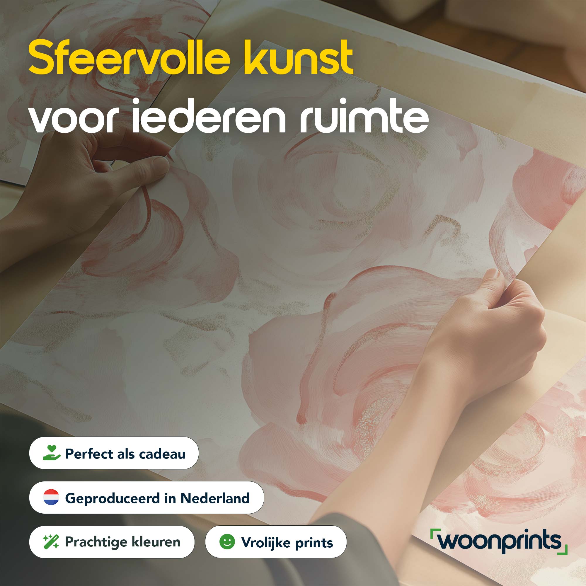 Romantische Watercolor Rozen in Zacht Roze en Wit - Afbeelding 6