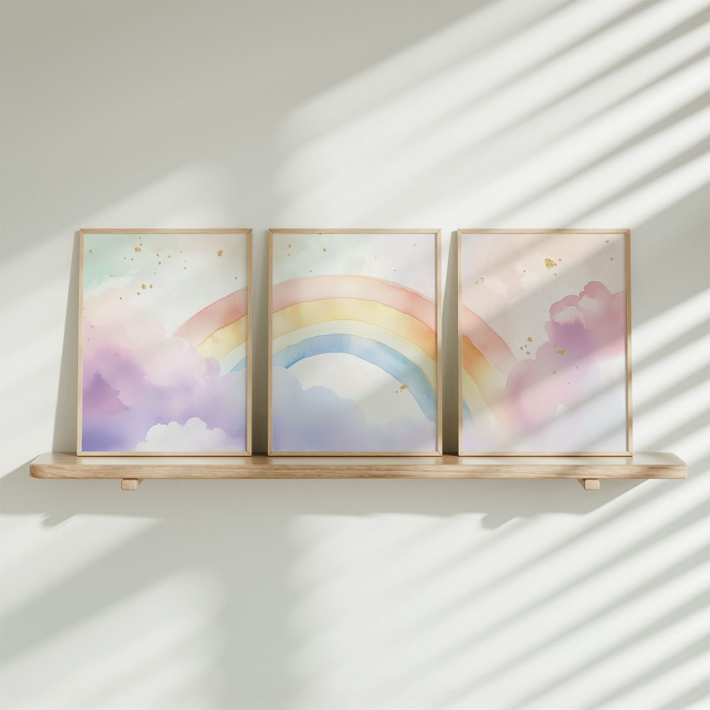 Pastel Regenboog Droom – Speels en Betoverend