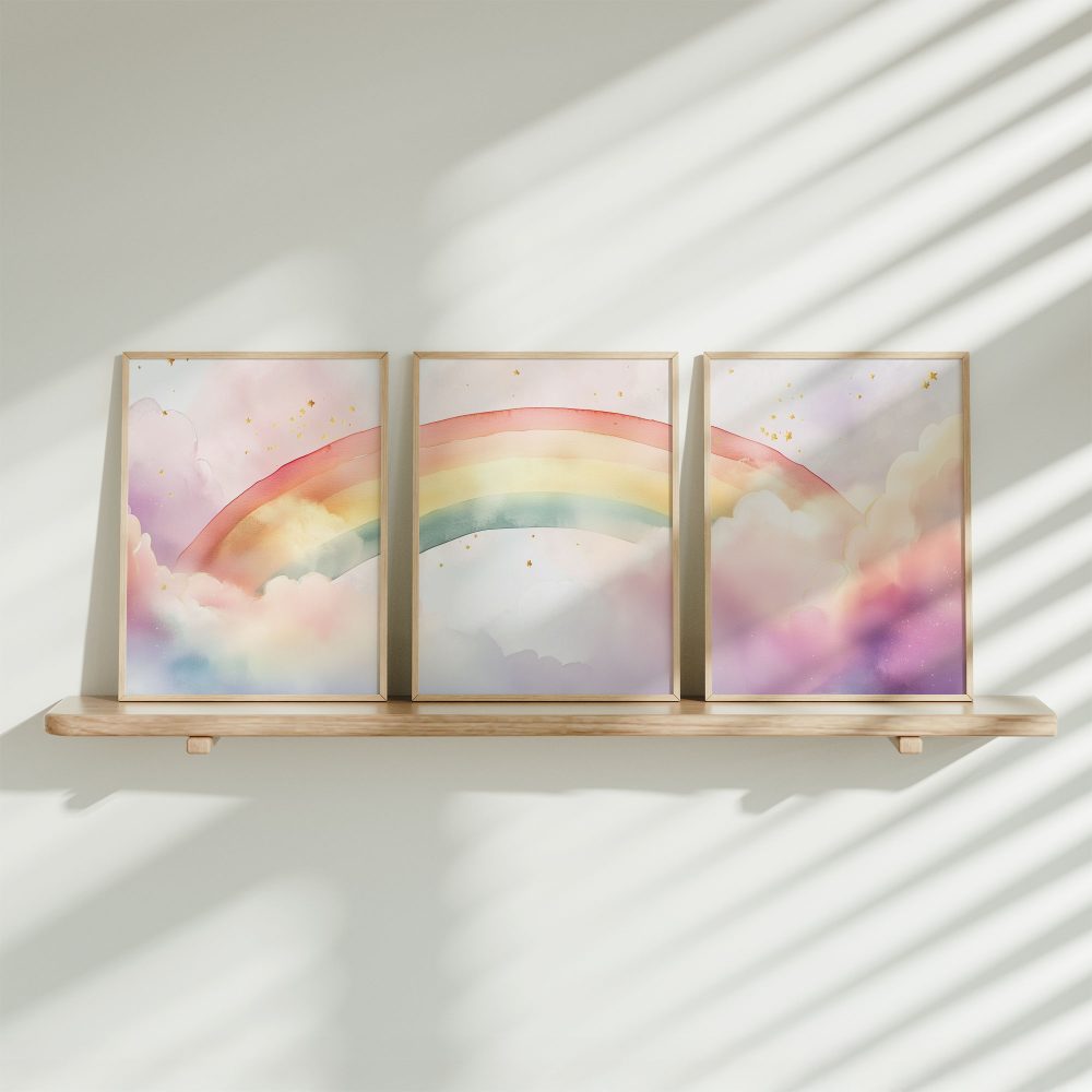 Magische Regenboog in Dromerige Luchten