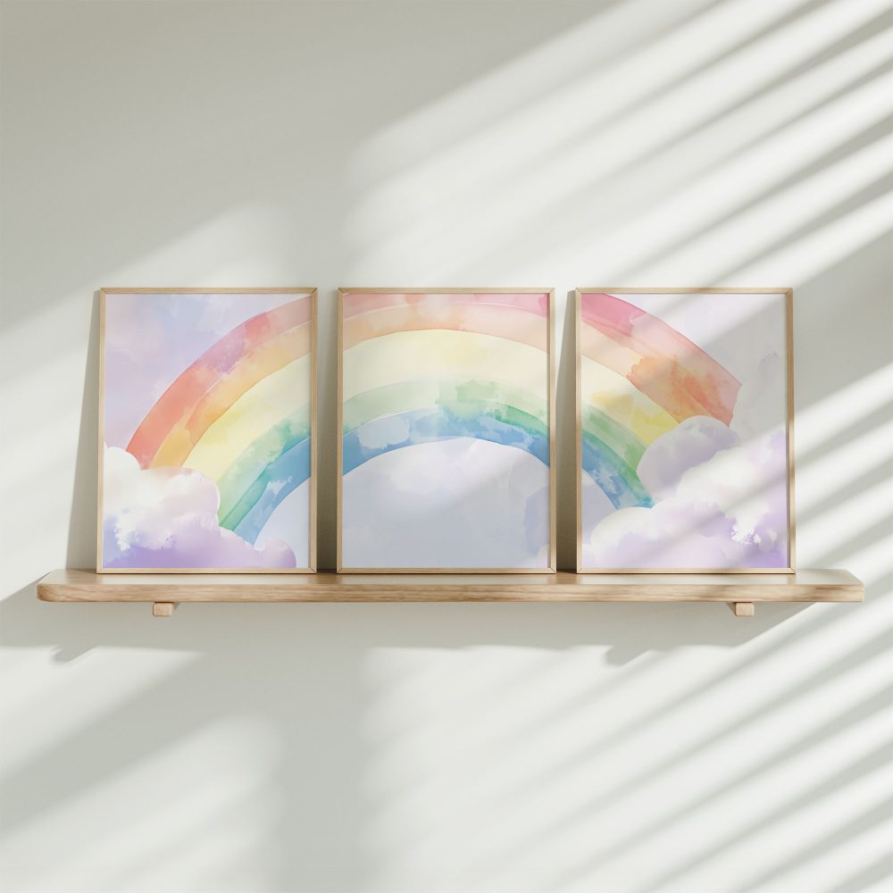 Regenboogdromen in Waterverf