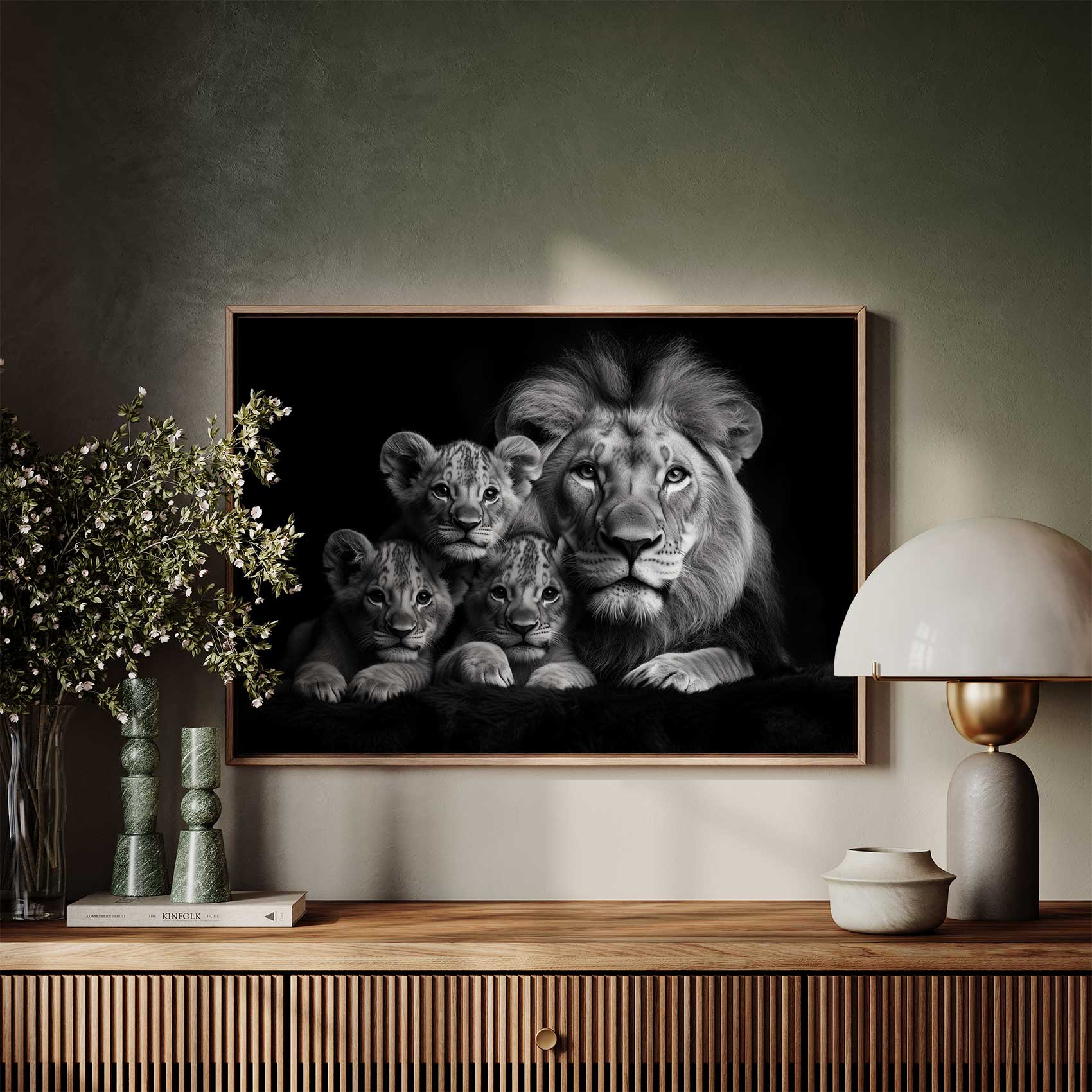 Majestueuze leeuw met welpen - Afbeelding 7