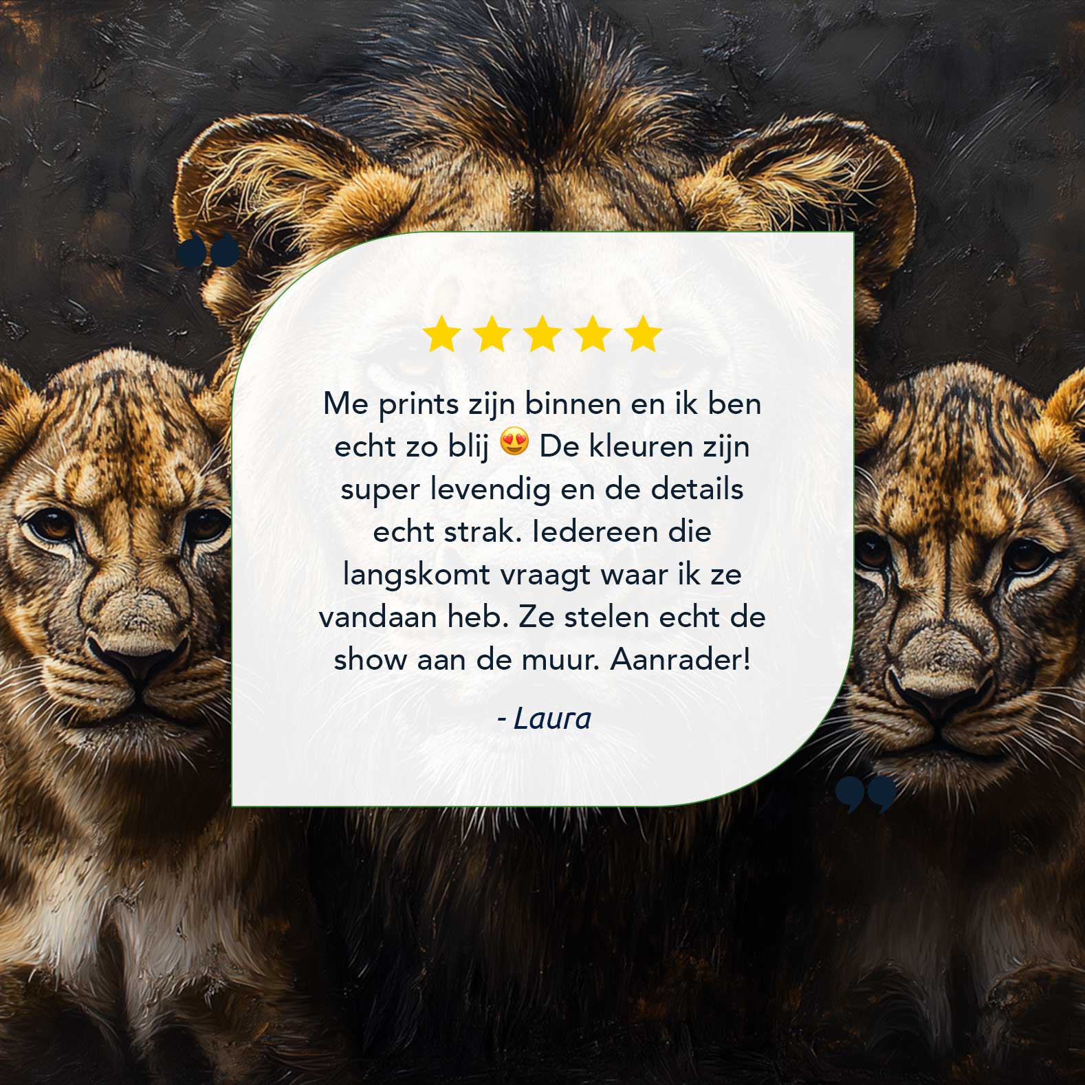 Koninklijke leeuw met welpen - Afbeelding 9