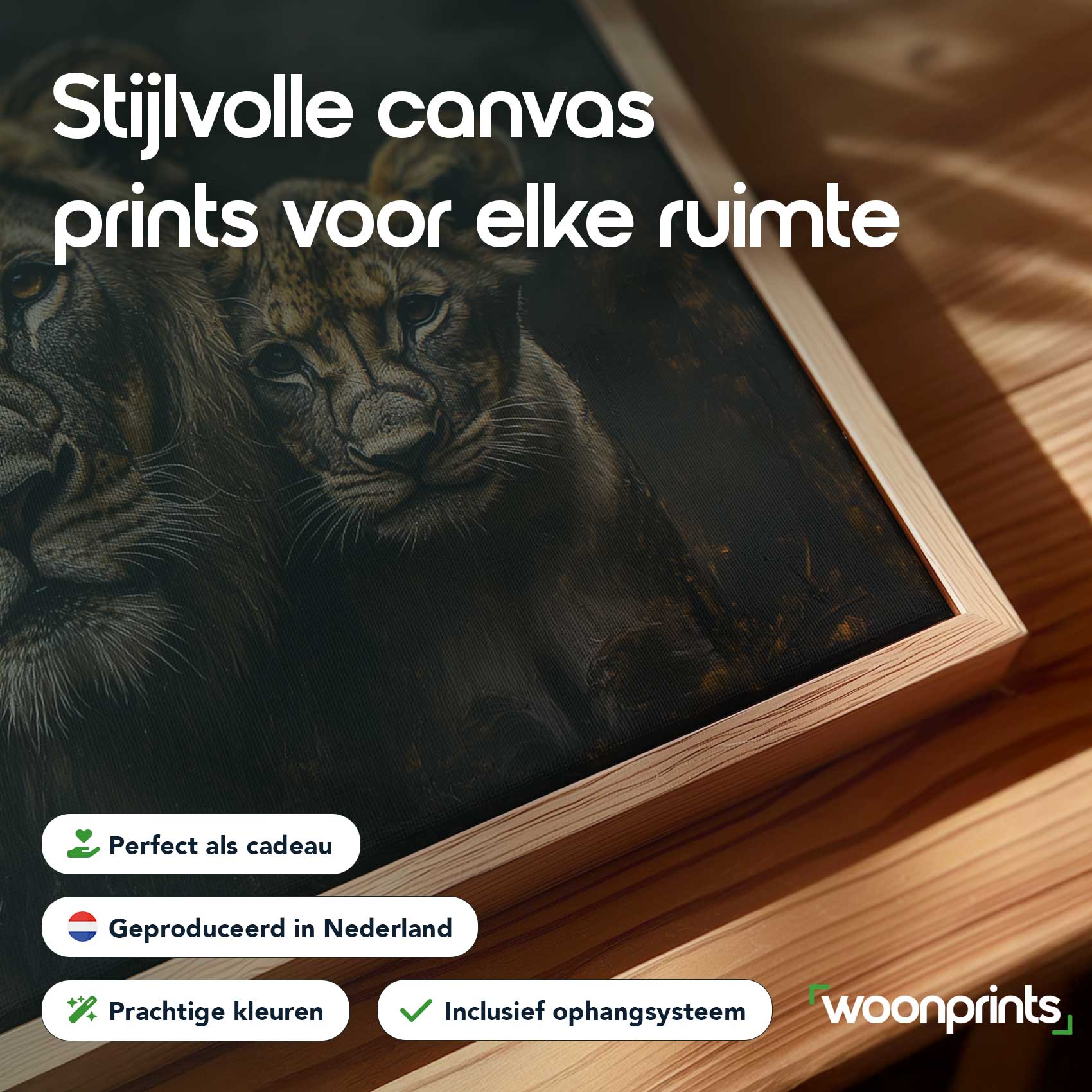 Koninklijke leeuw met welpen - Afbeelding 4