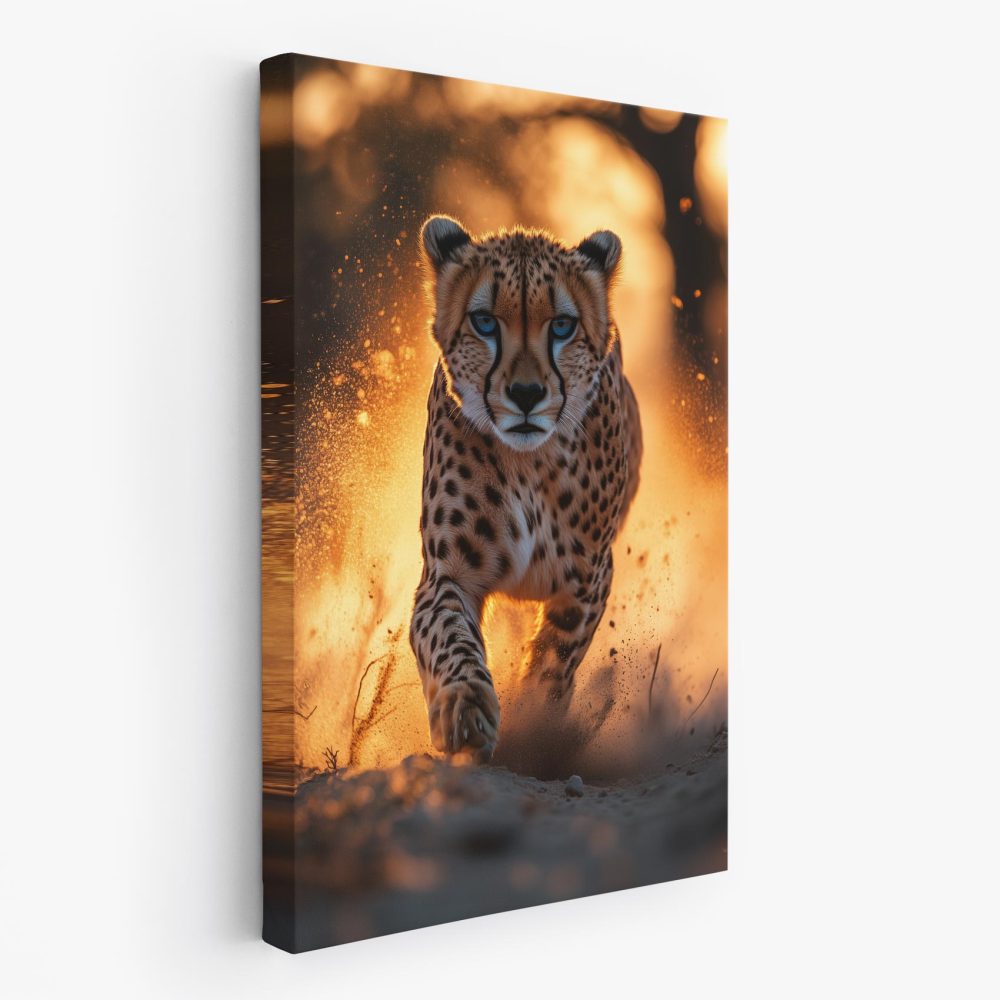 Snelle cheetah in actie