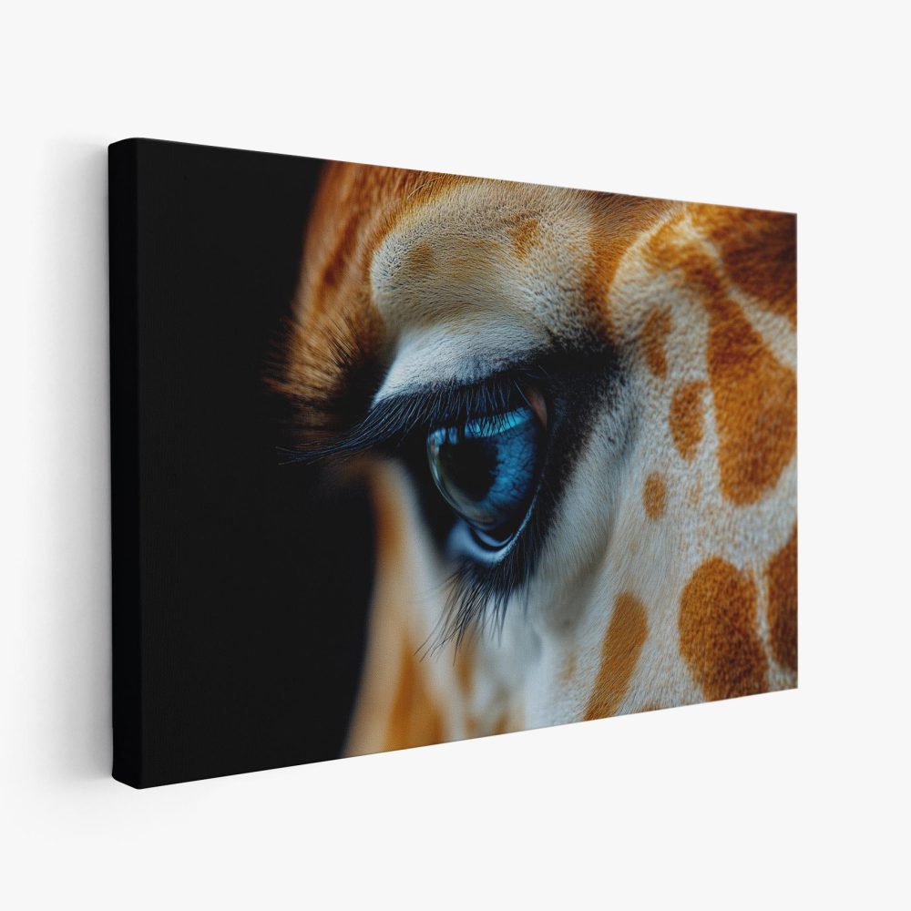 Betoverend blauwe giraffenoog