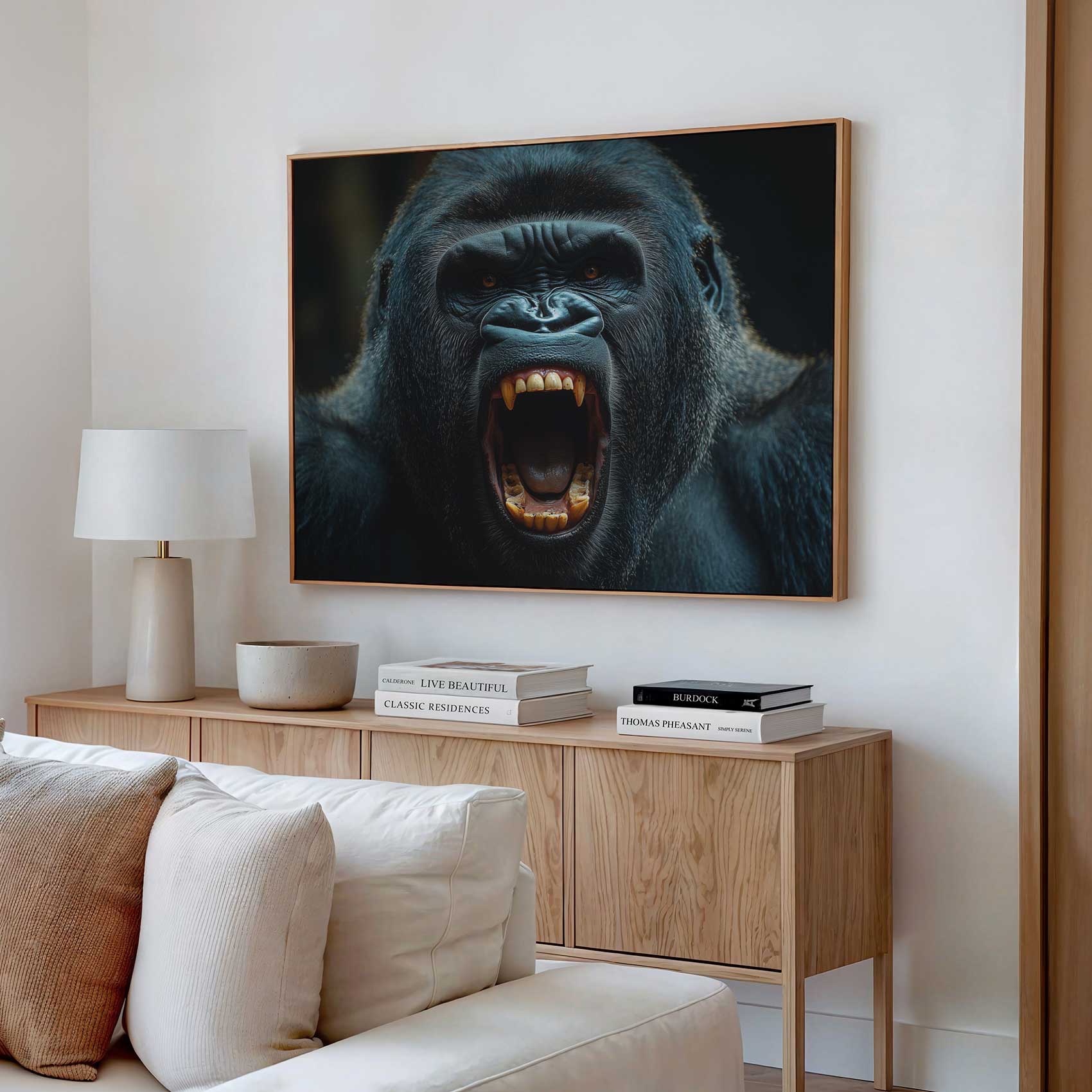 Woeste gorilla brult dreigend - Afbeelding 2