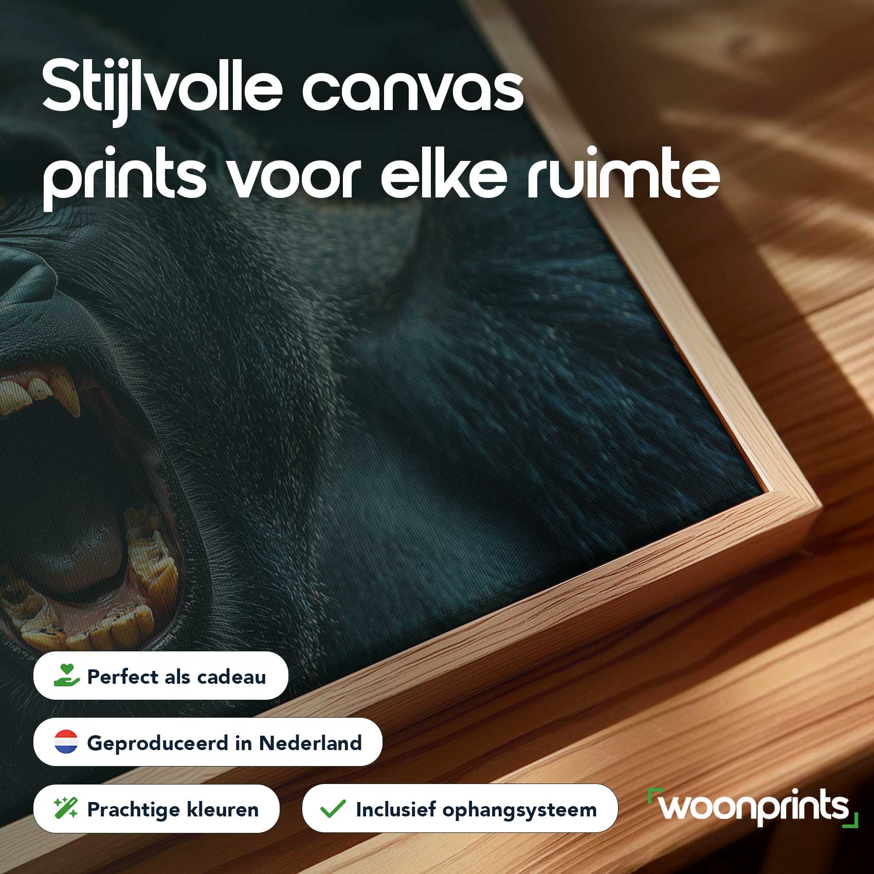 Woeste gorilla brult dreigend - Afbeelding 4
