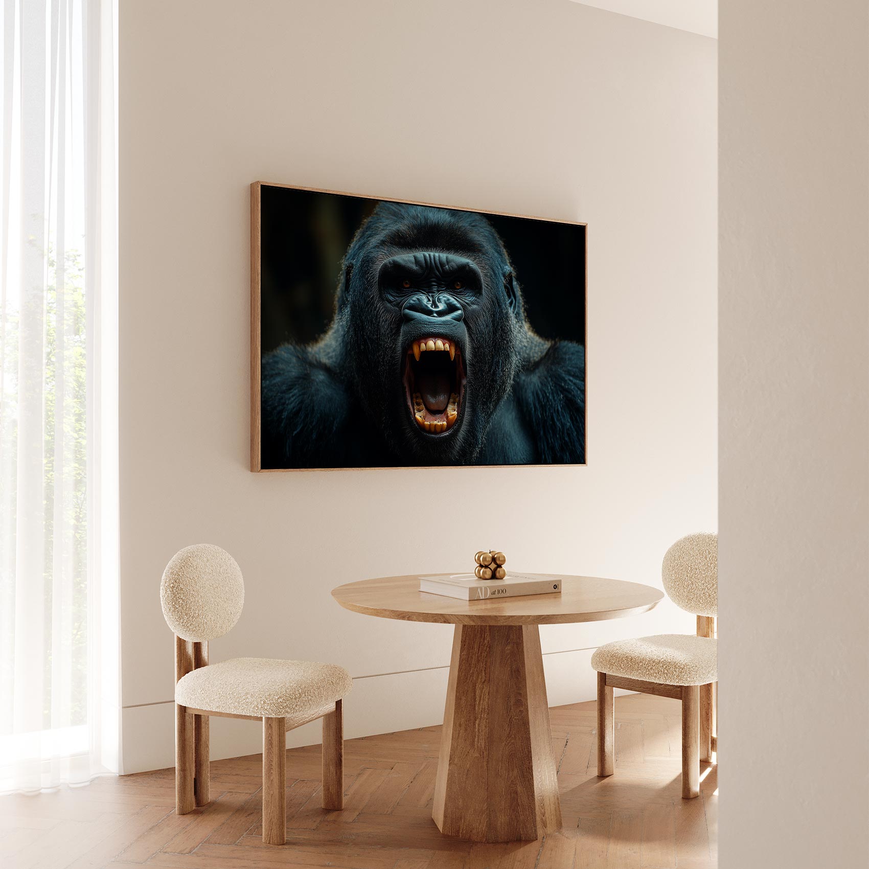 Woeste gorilla brult dreigend - Afbeelding 5
