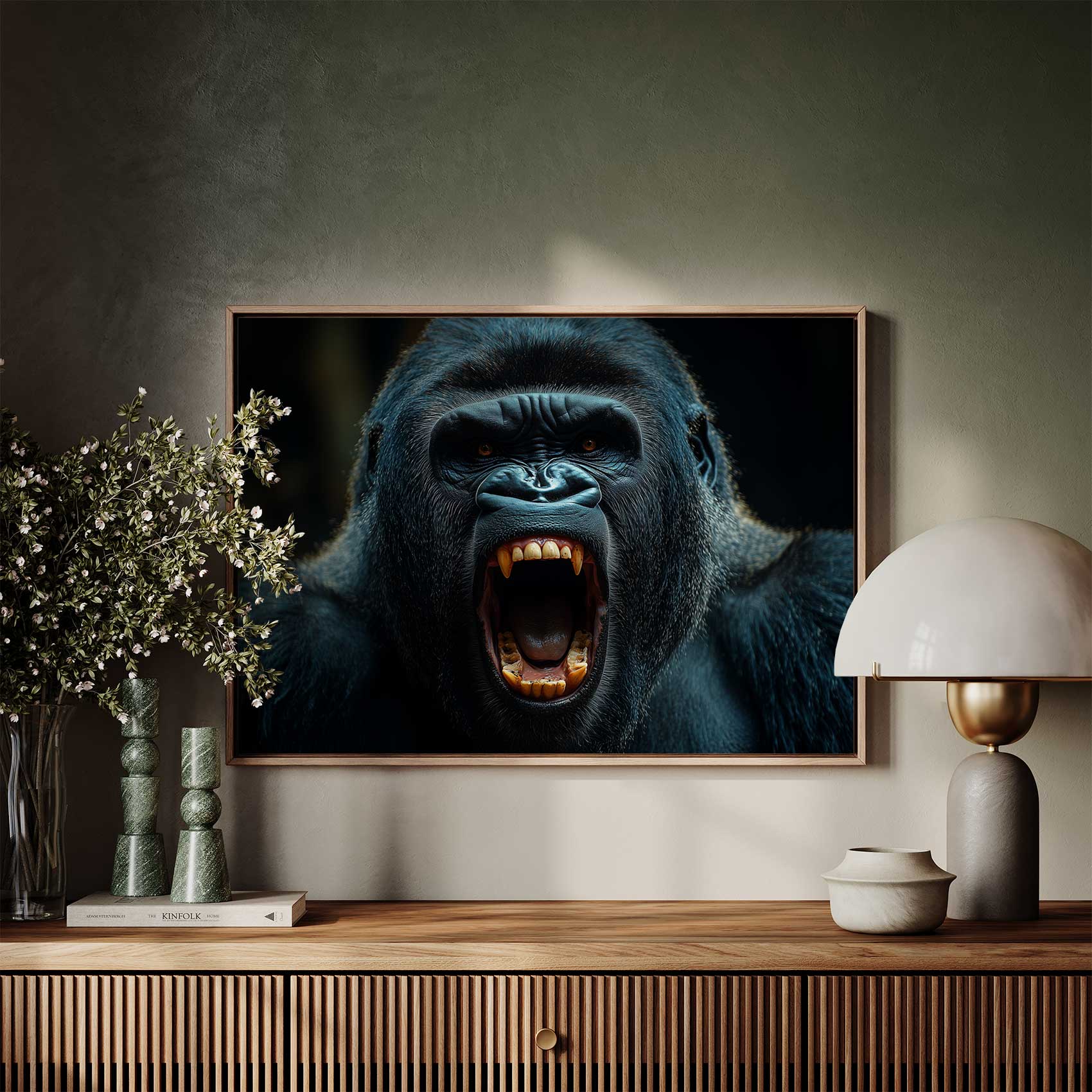 Woeste gorilla brult dreigend - Afbeelding 7
