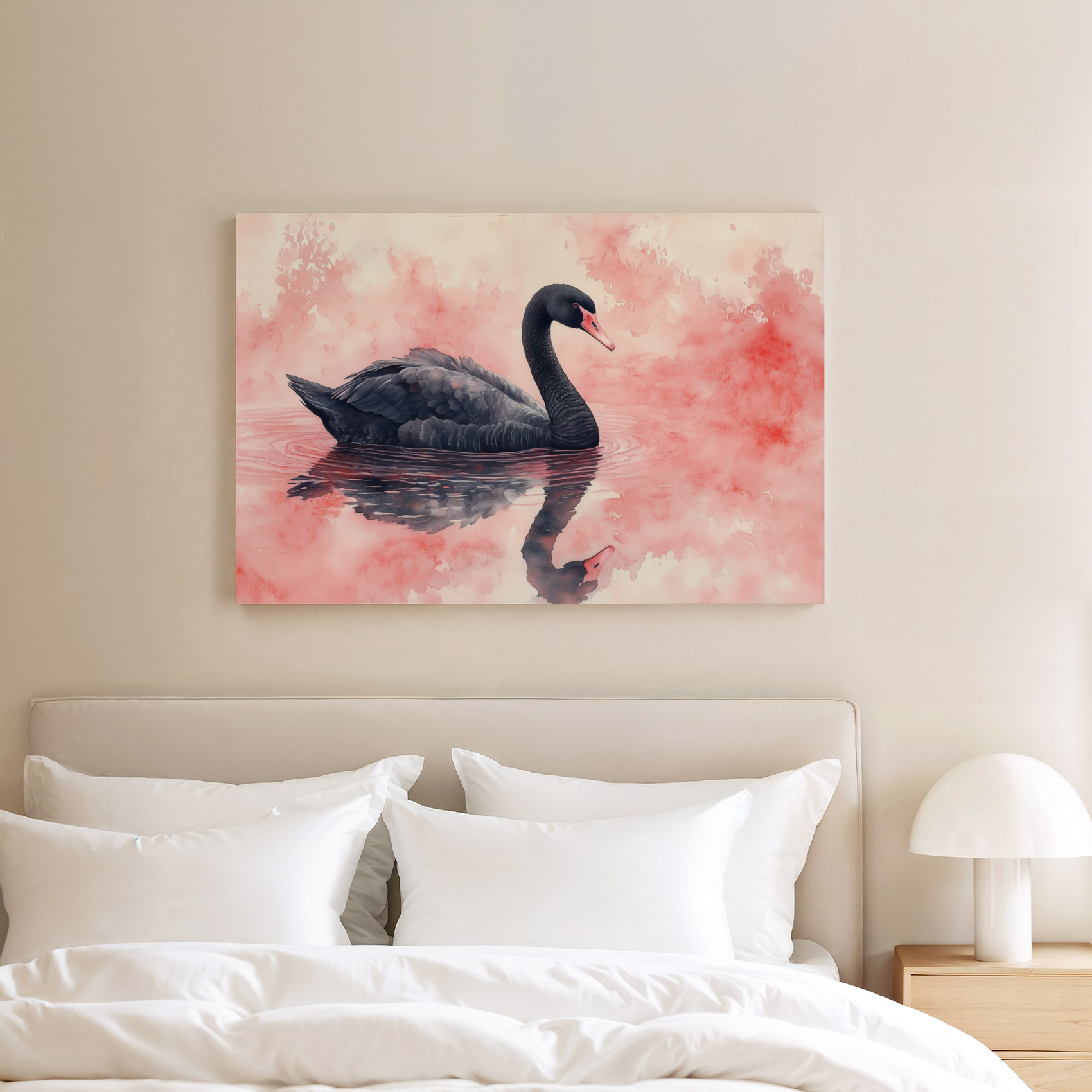 Zwarte zwaan in roze rust - Afbeelding 7