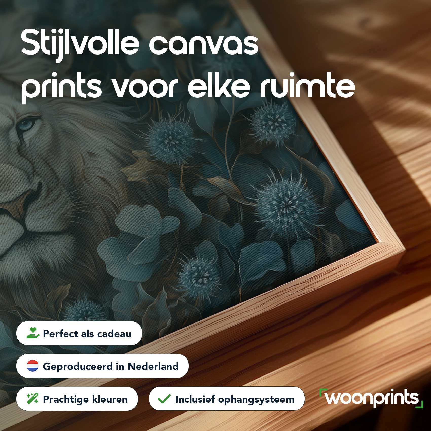 Majestueuze witte leeuwenkop - Afbeelding 4