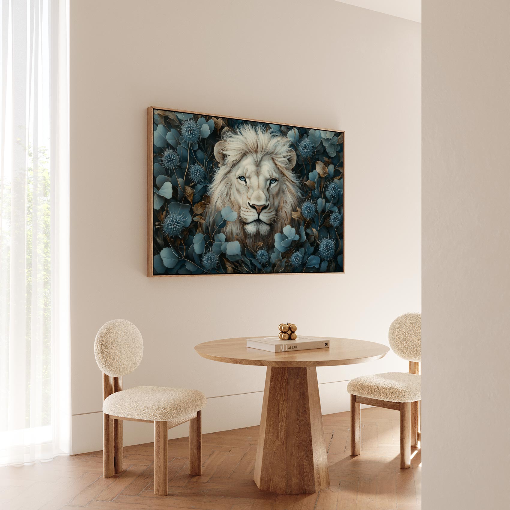 Majestueuze witte leeuwenkop - Afbeelding 5