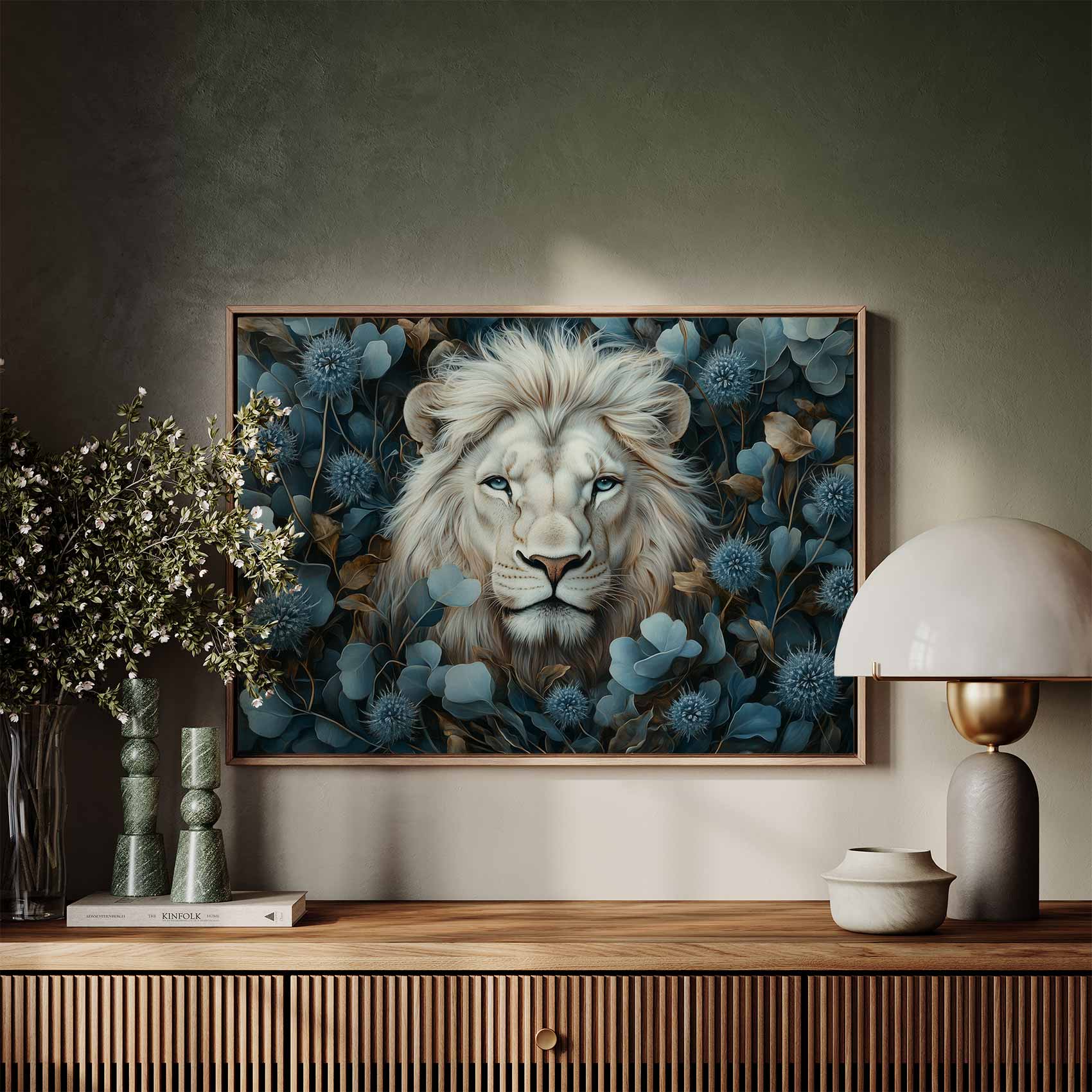 Majestueuze witte leeuwenkop - Afbeelding 7
